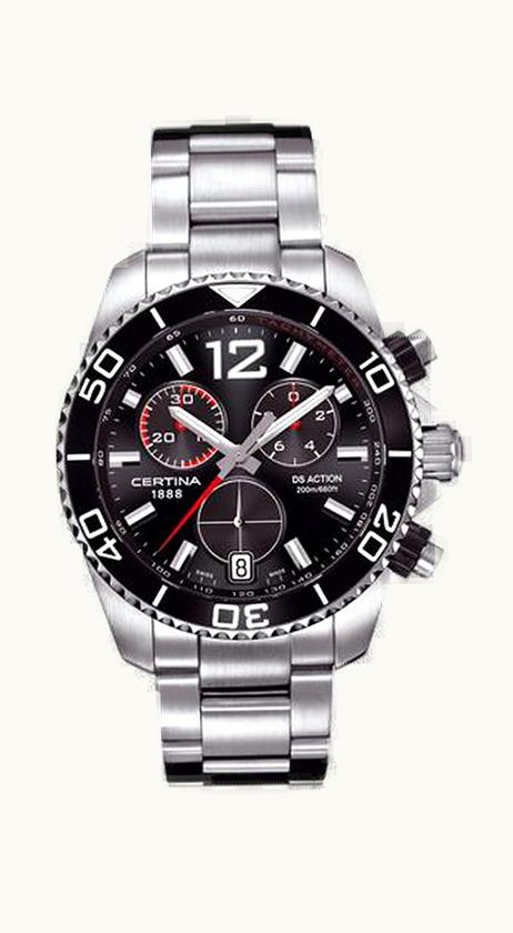 Certina DS Action Diamonds 33.8 Titanium - Yellow Gold / Ice Blue