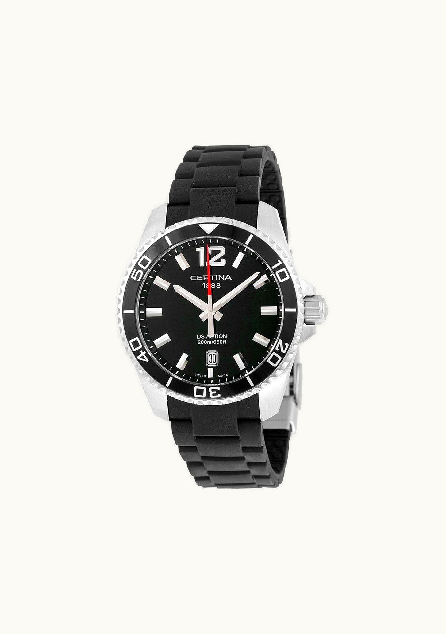 Certina DS Action Black Rubber