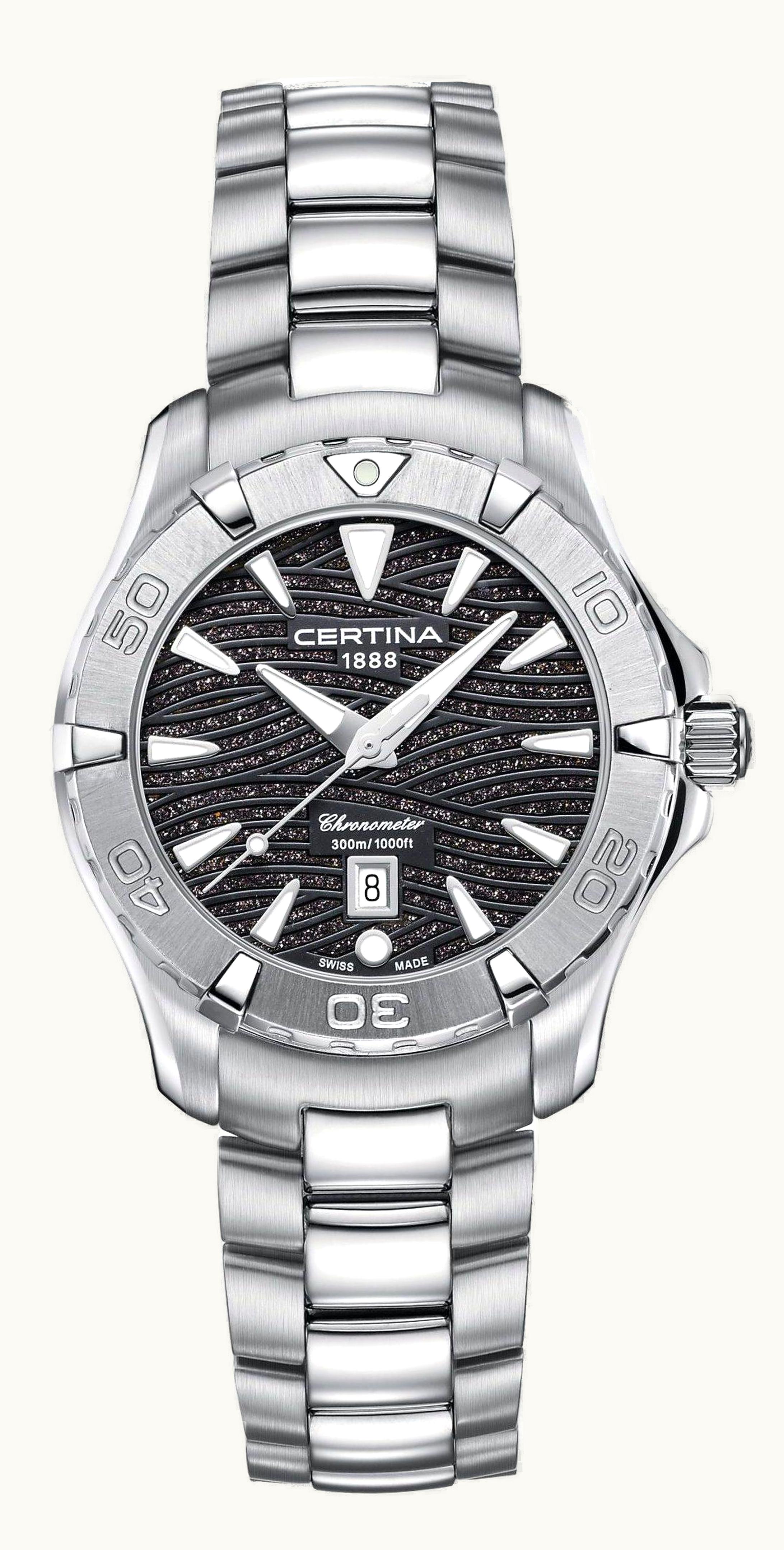 Certina DS Action Lady Stainless Steel / Black / Bracelet