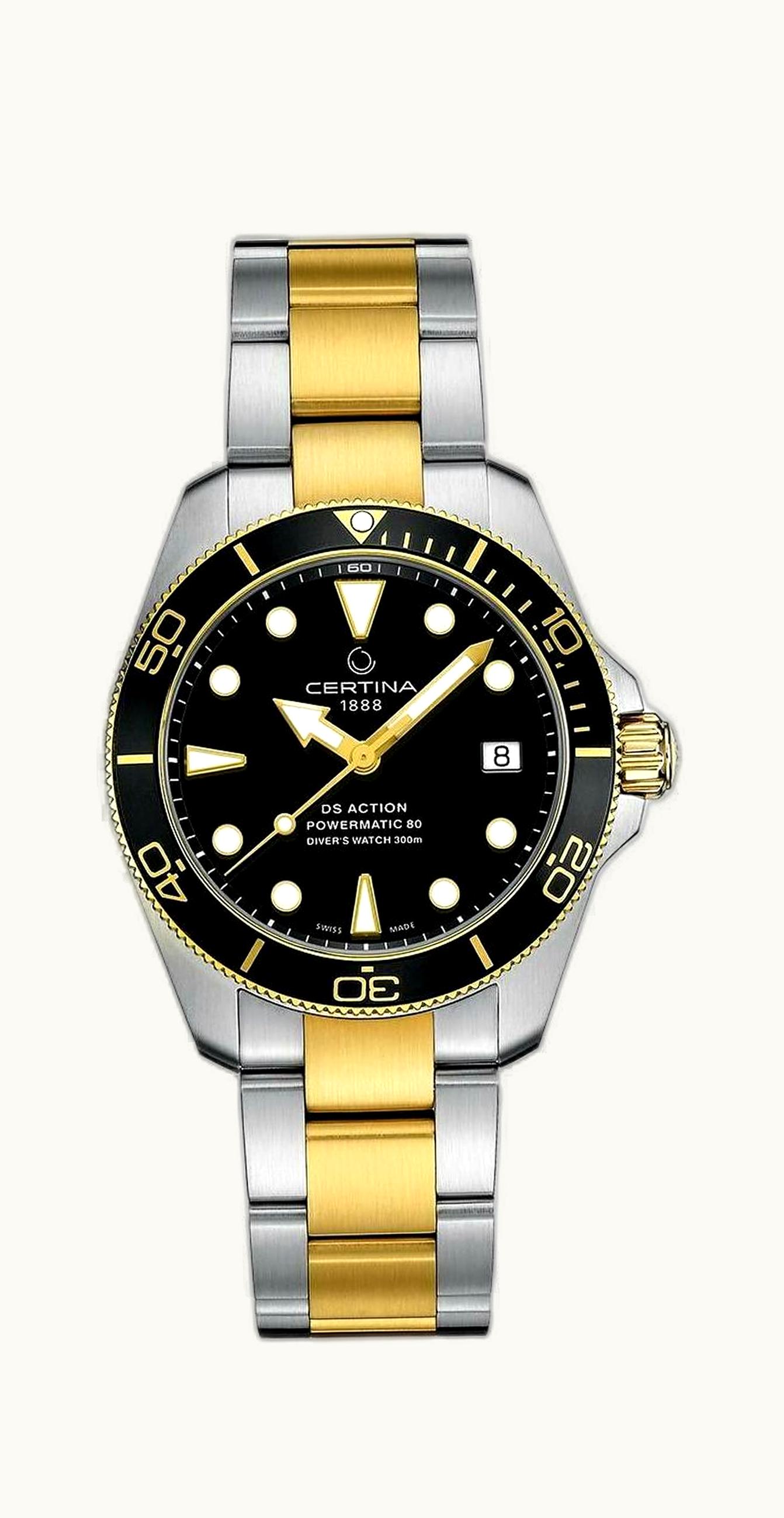 Certina DS Action Diver 38 Powermatic 80 Two Tone / Black