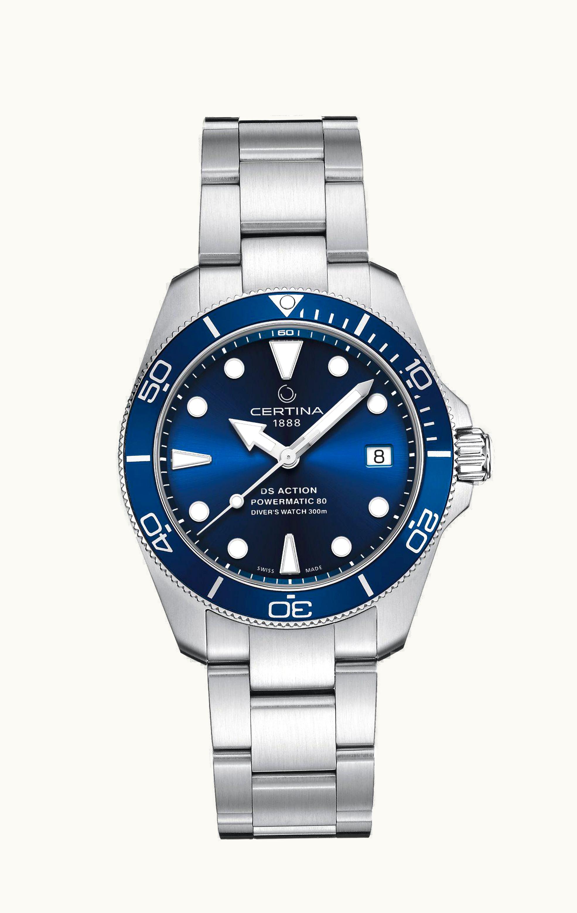 Certina DS Action Diver 38 Powermatic 80 Stainless Steel / Blue