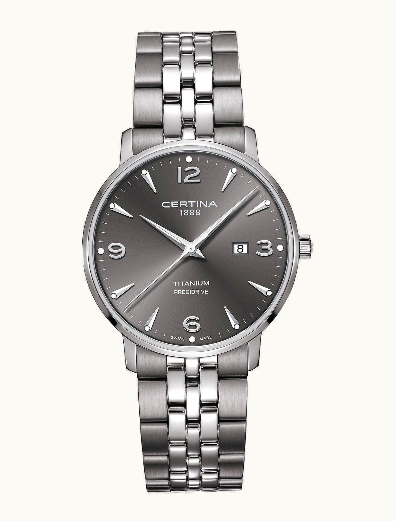 Certina DS Caimano 39 Titanium / Grey / Bracelet