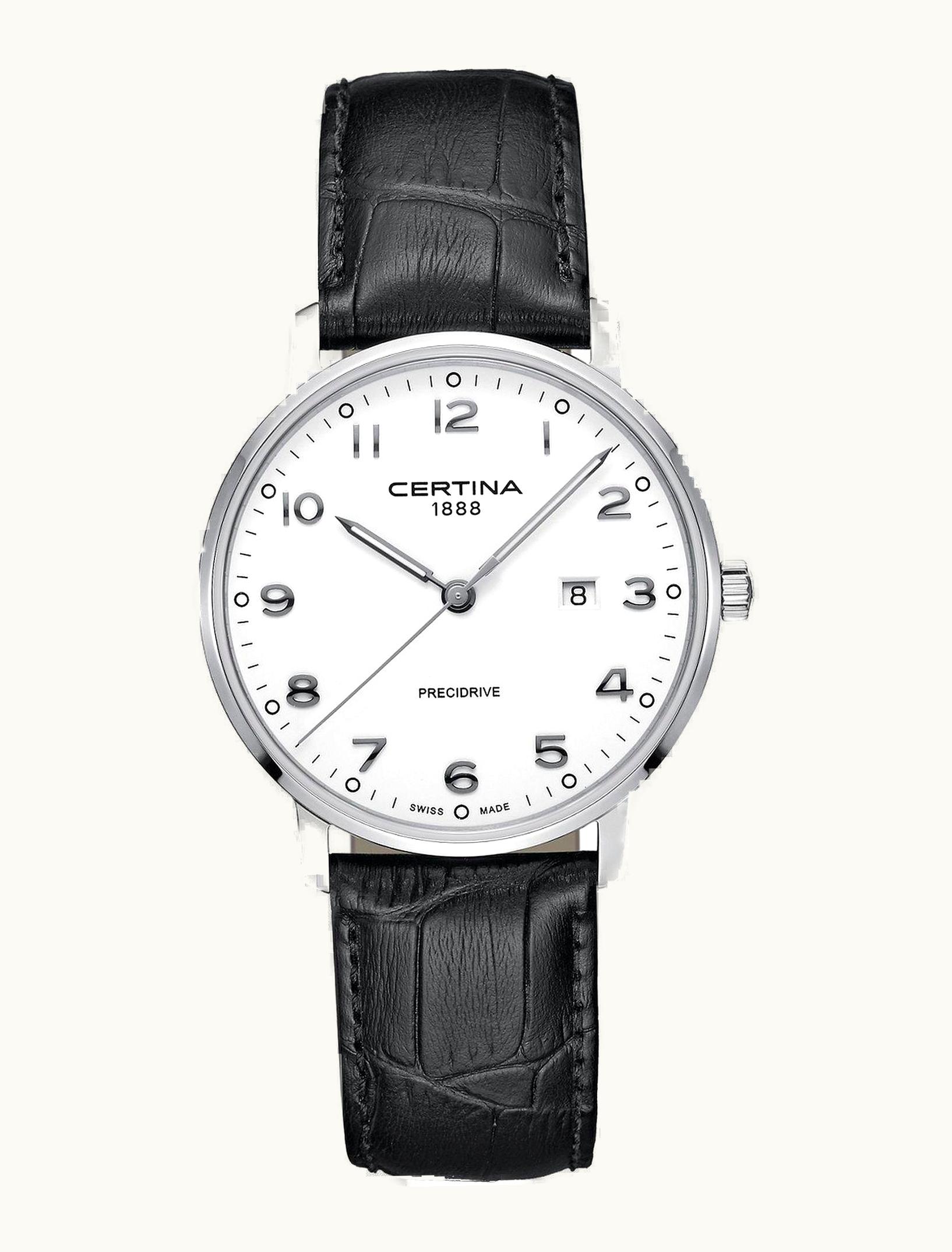 Certina DS Caimano 39 Stainless Steel / White / Strap