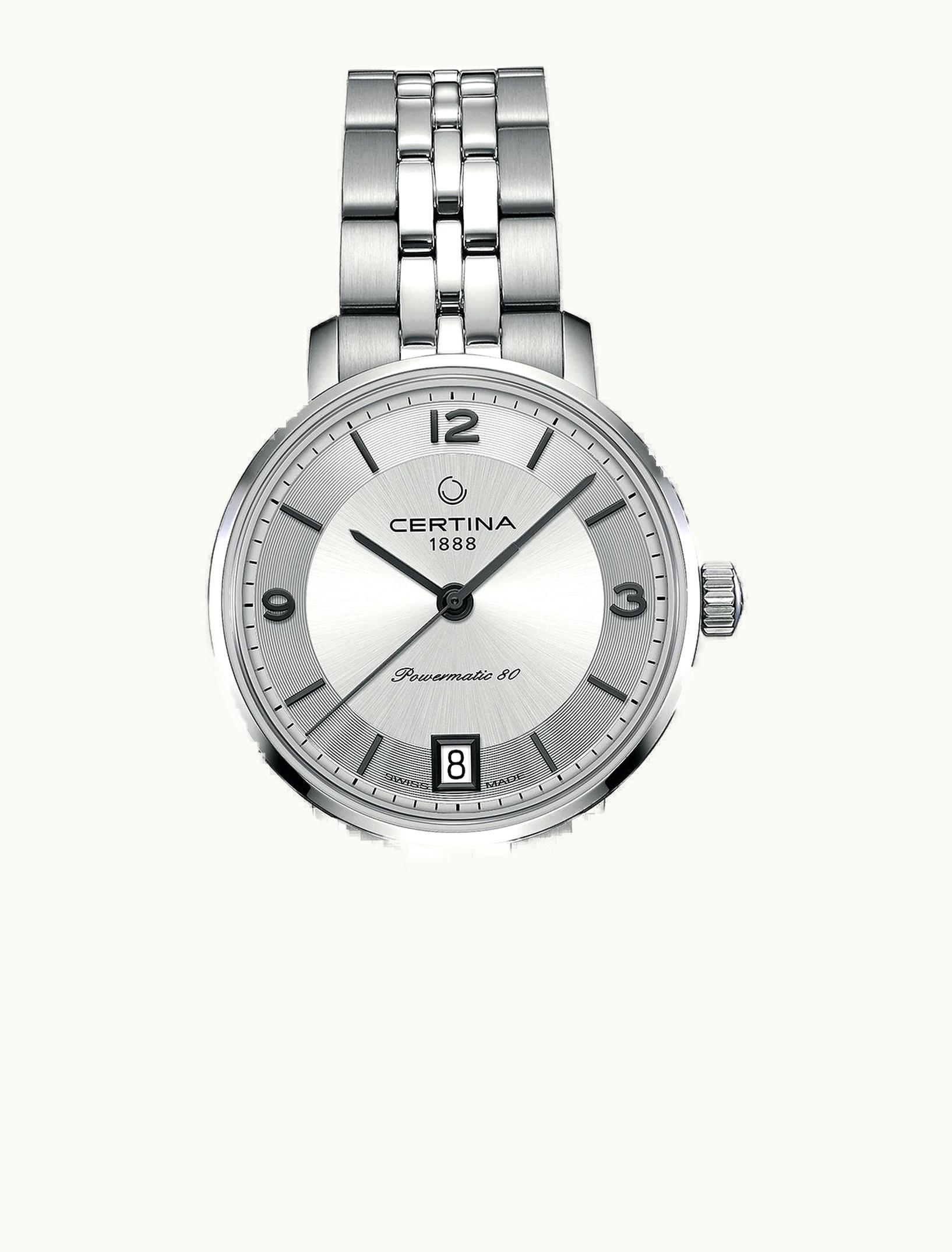 Certina DS Caimano Powermatic 80 Stainless Steel / Silver / Bracelet
