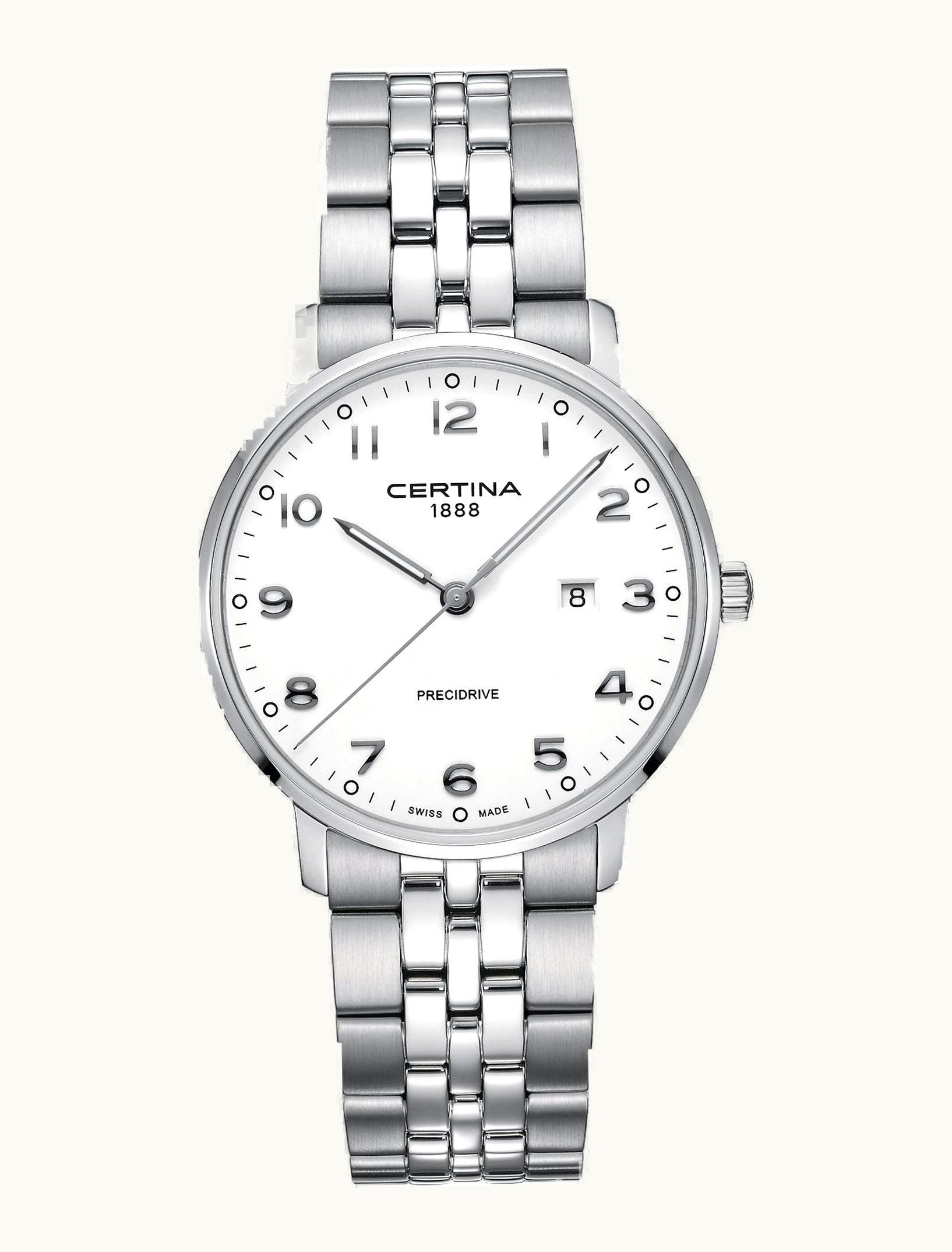 Certina DS Caimano 39 Stainless Steel / White / Bracelet