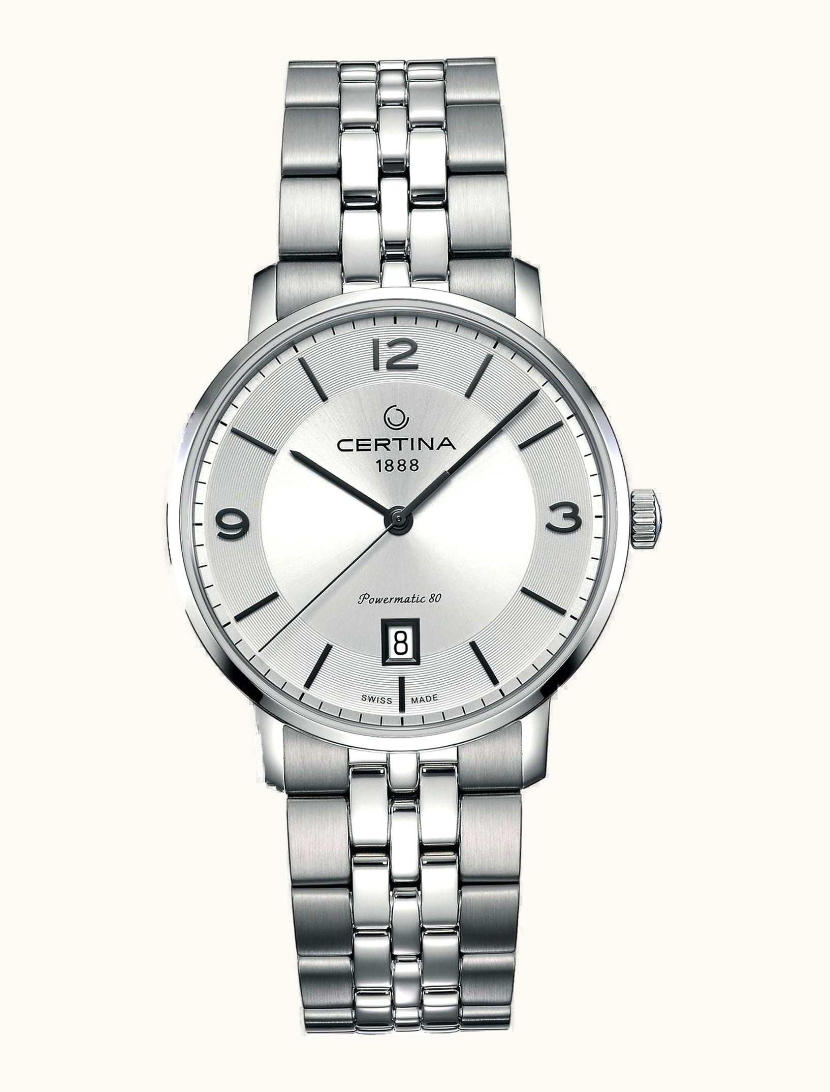 Certina DS Caimano Powermatic 80 Stainless Steel / Silver / Bracelet