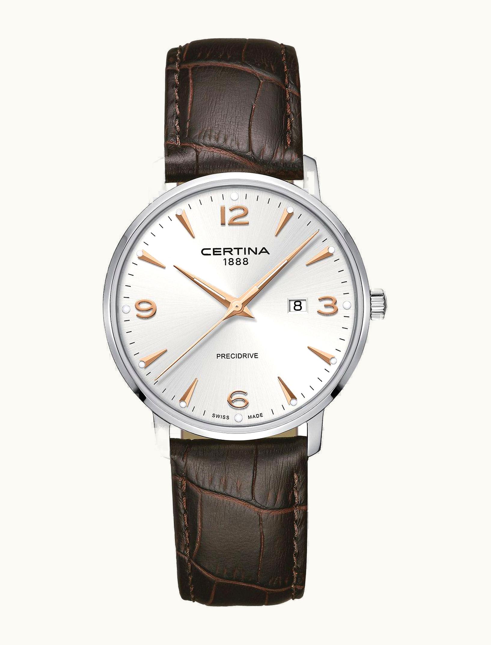 Certina DS Caimano 39 Stainless Steel / Silver / Strap