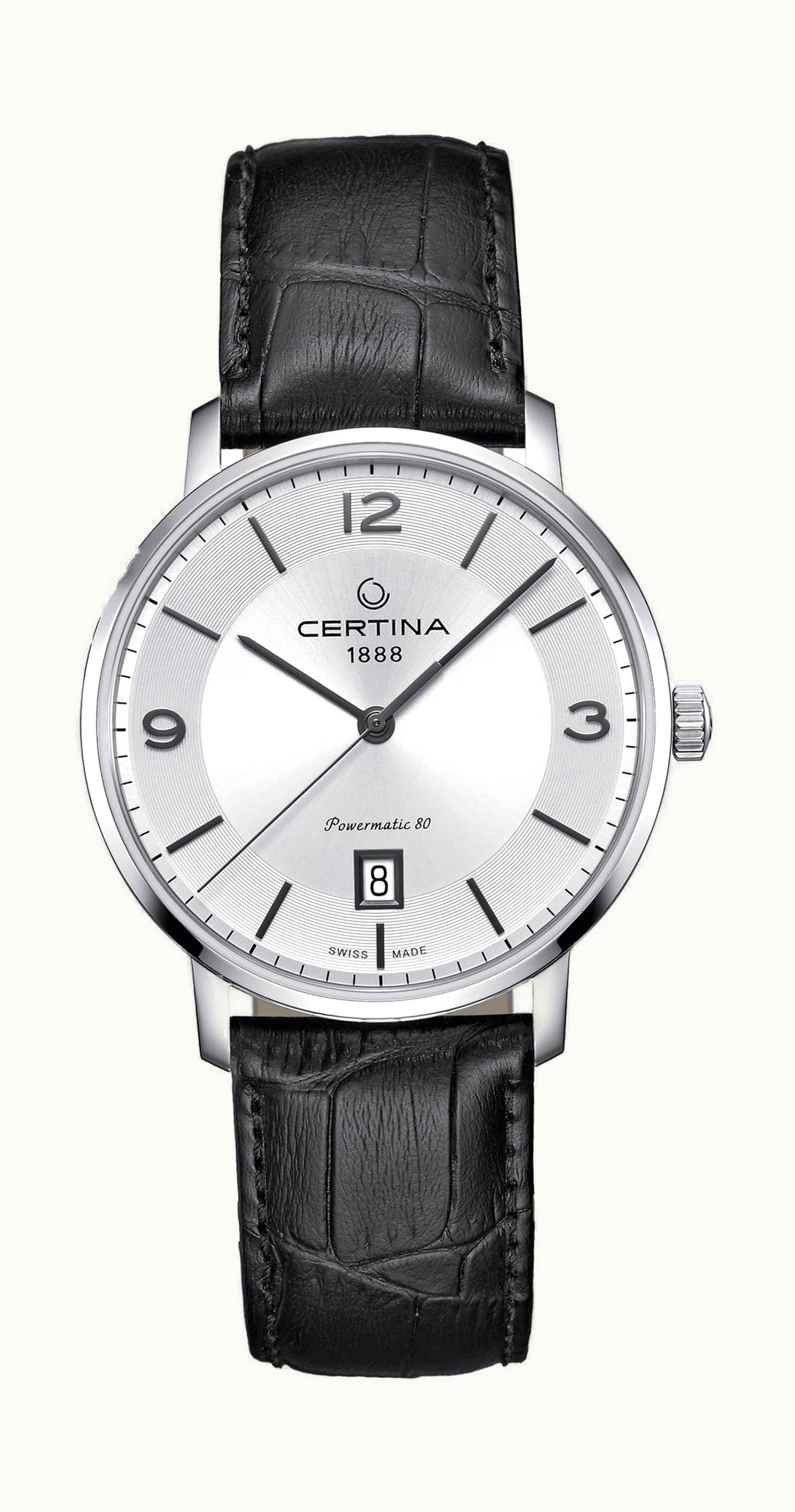 Certina DS Caimano Powermatic 80 Stainless Steel / Silver / Strap