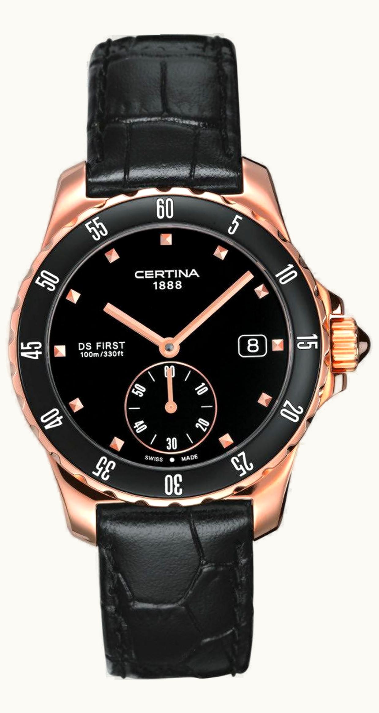 Certina DS First Lady Ceramic Rose Black