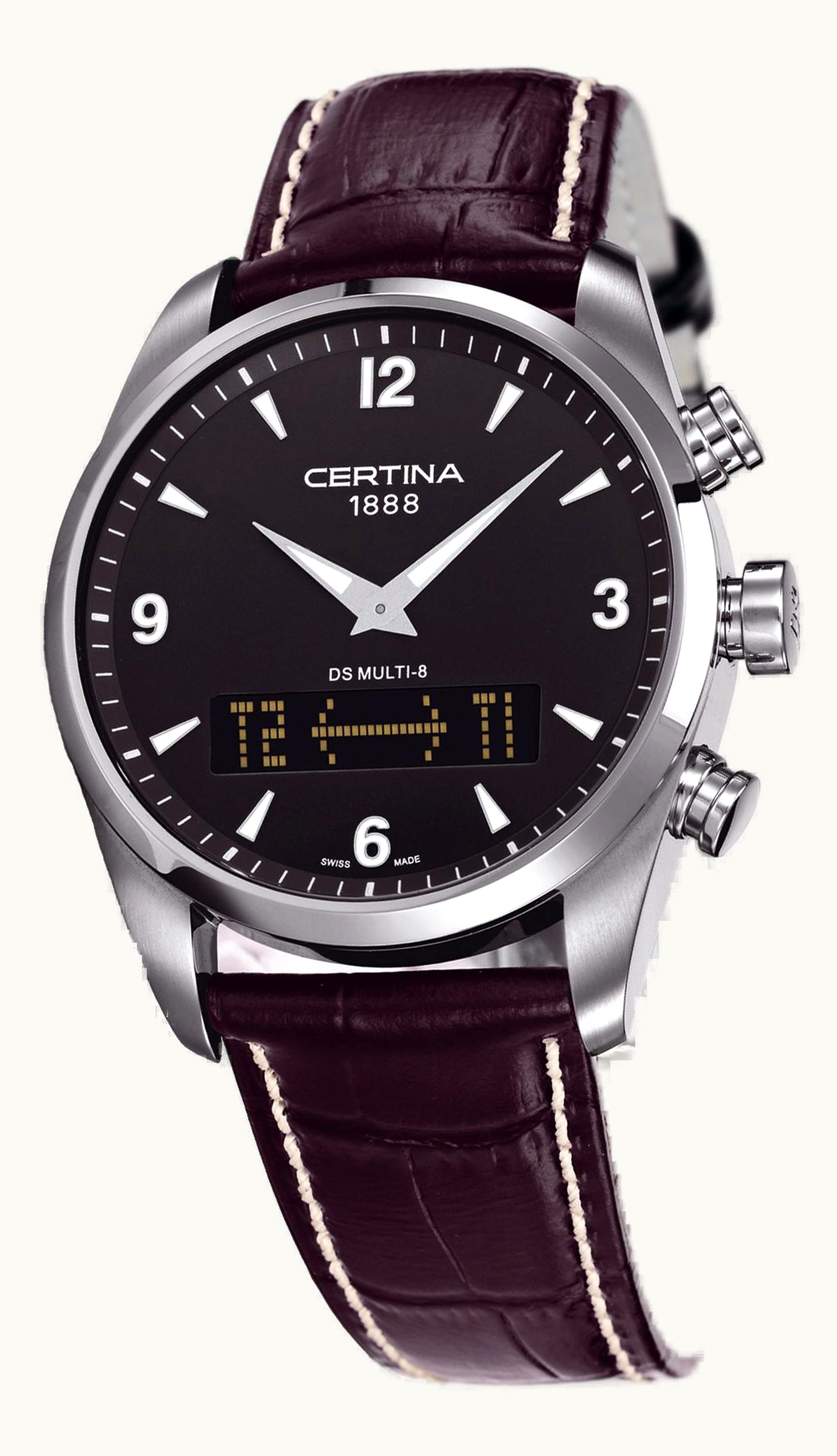 Certina DS Multi-8 Black Strap