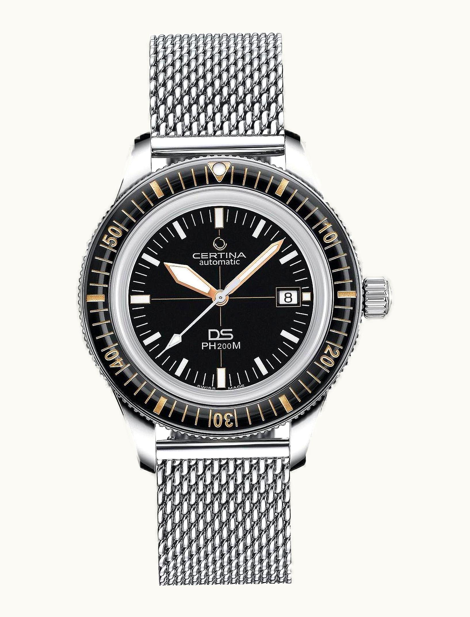 Certina DS PH200M Stainless Steel / Black / Mesh