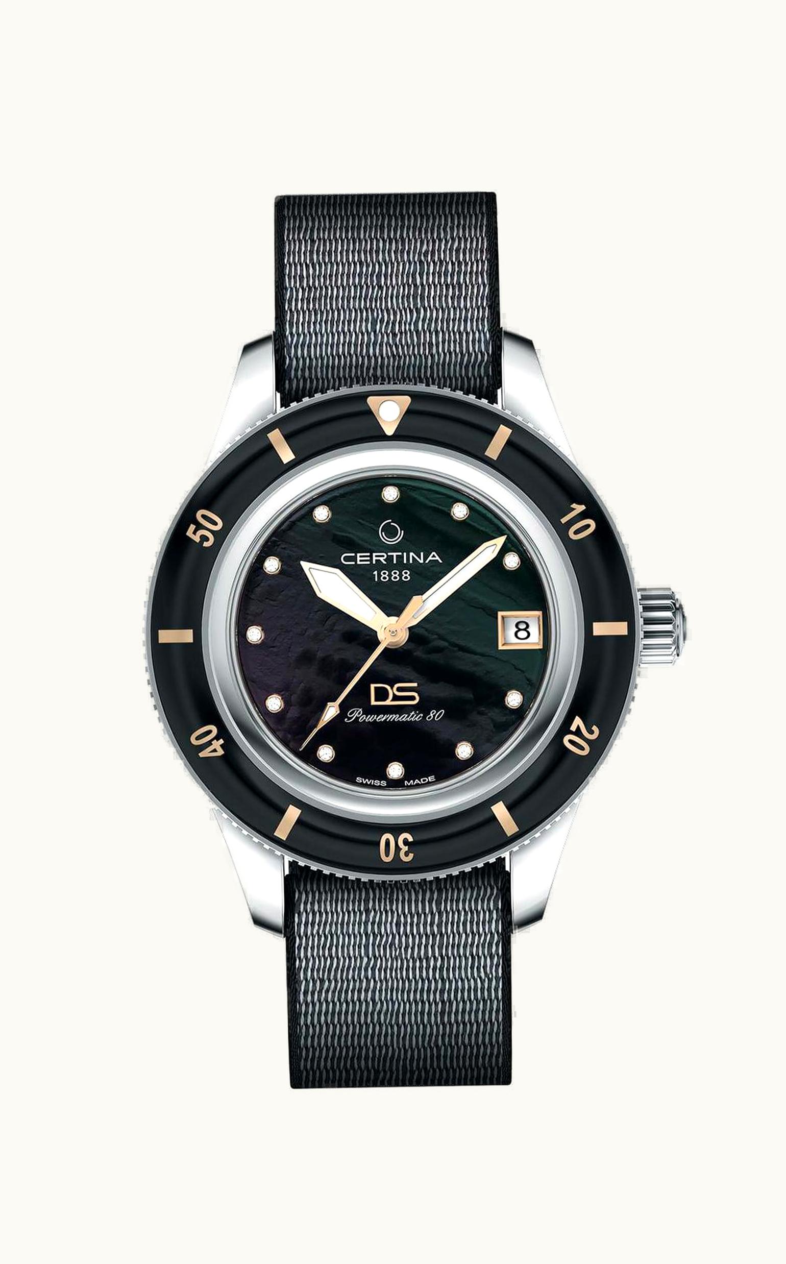 Certina DS PH200M 39 Stainless Steel / Black MOP