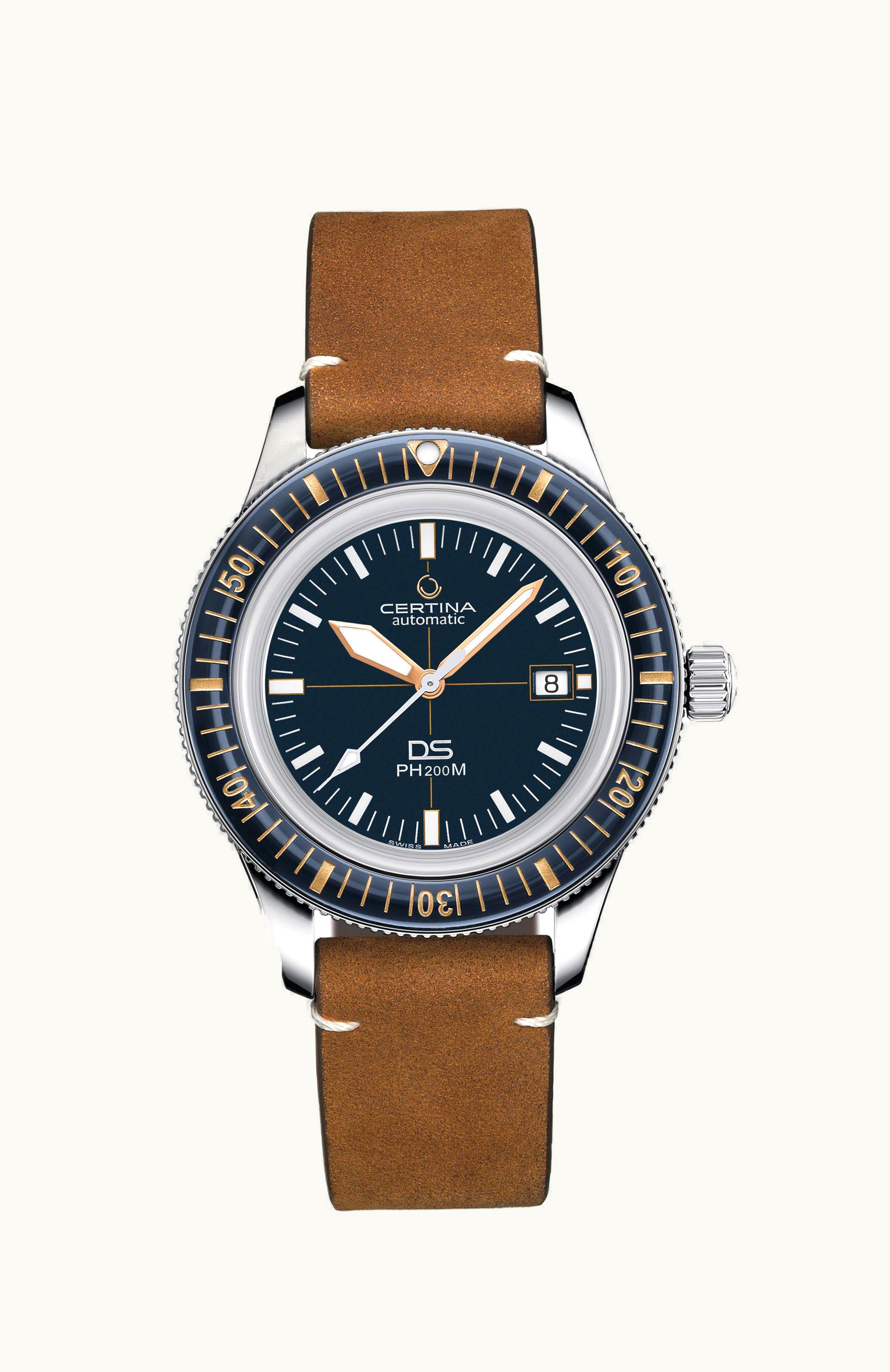 Certina DS PH200M Stainless Steel / Blue / Calf