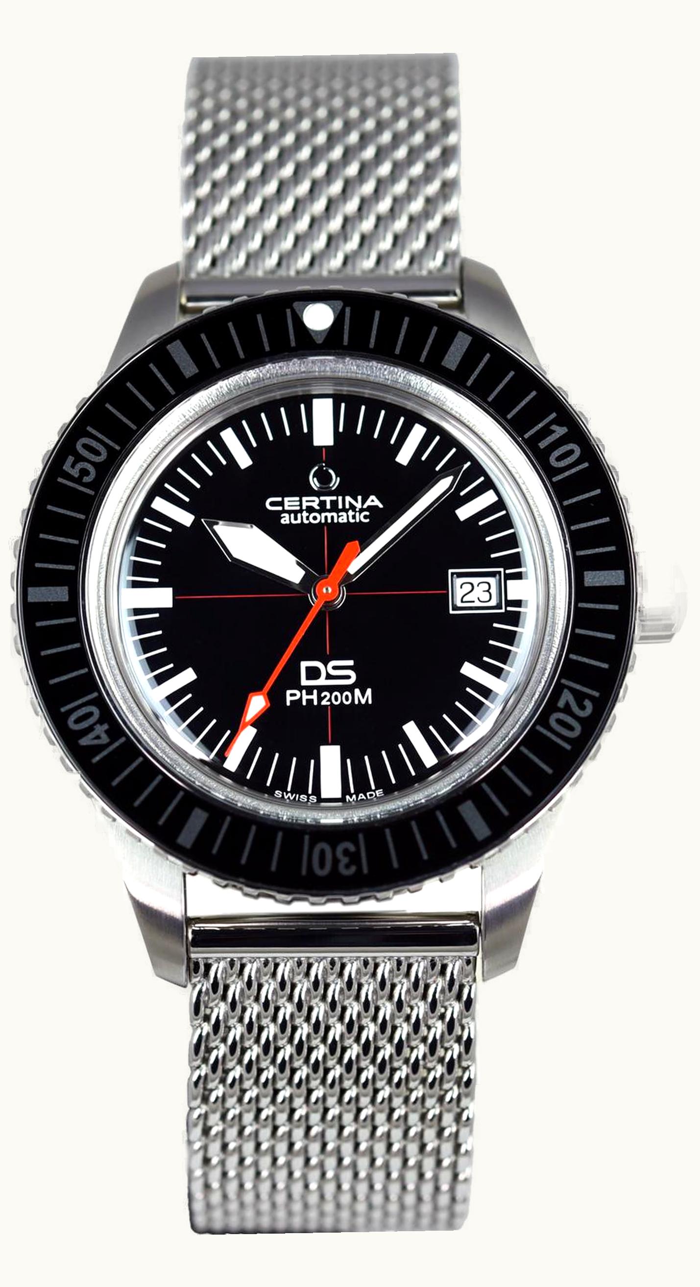 Certina DS PH200M Stainless Steel / Black / Mesh