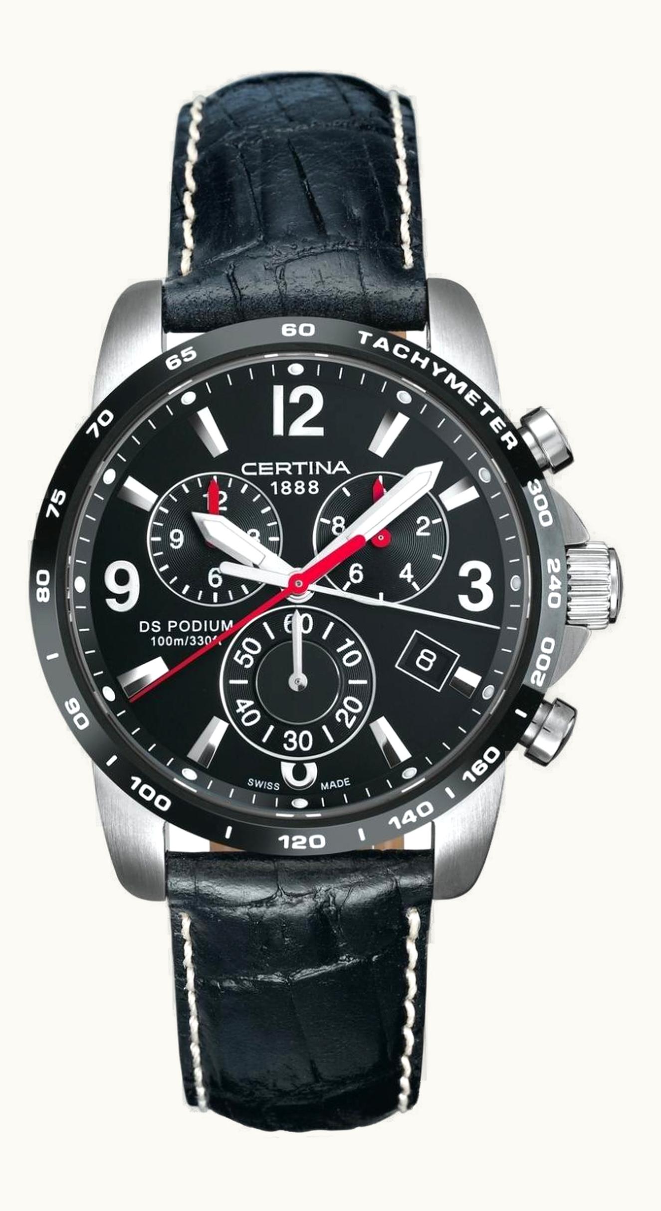 Certina DS Podium Big Size Chrono Black Bracelet