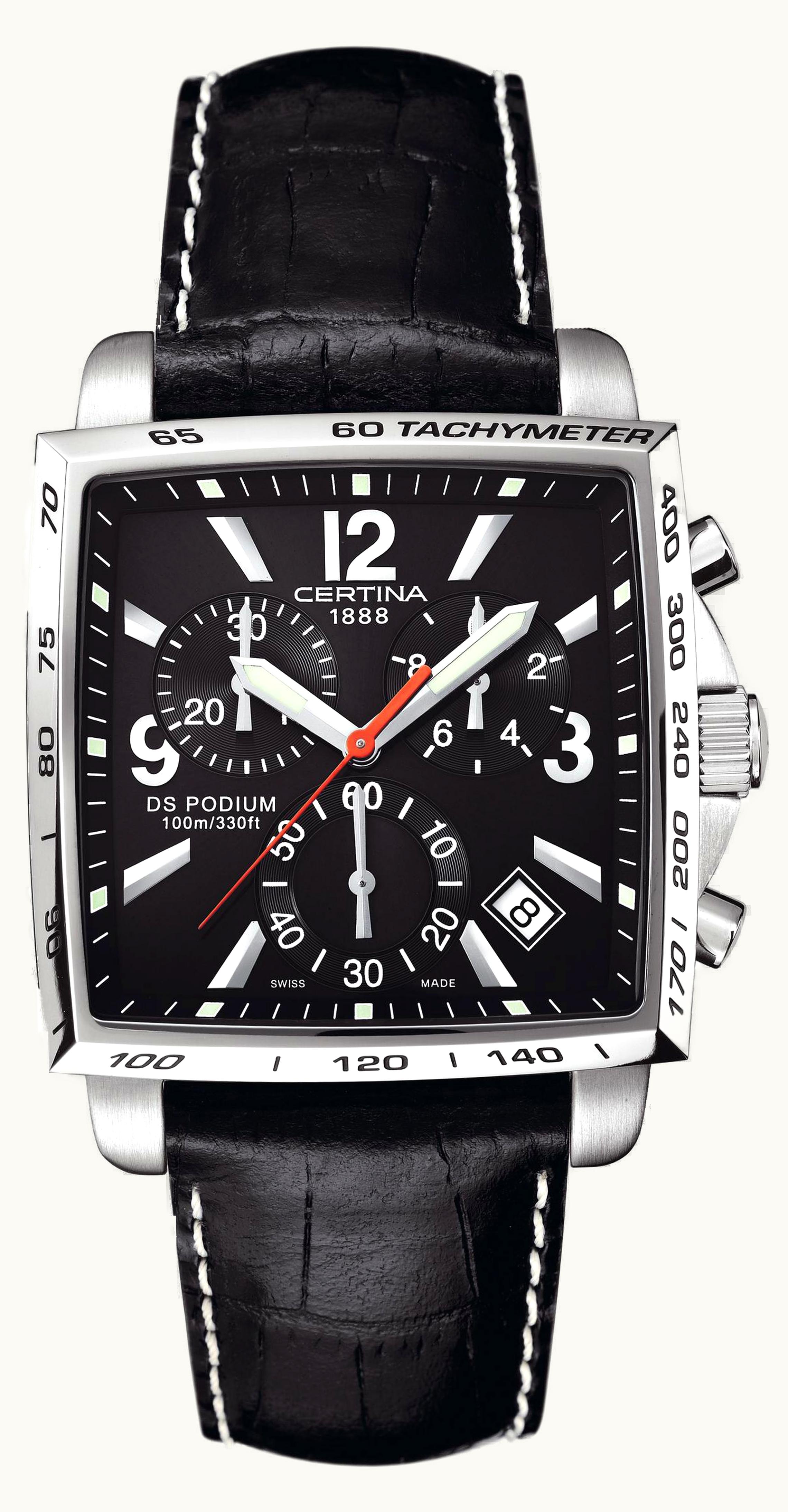 Certina DS Podium Square Chronograph Black
