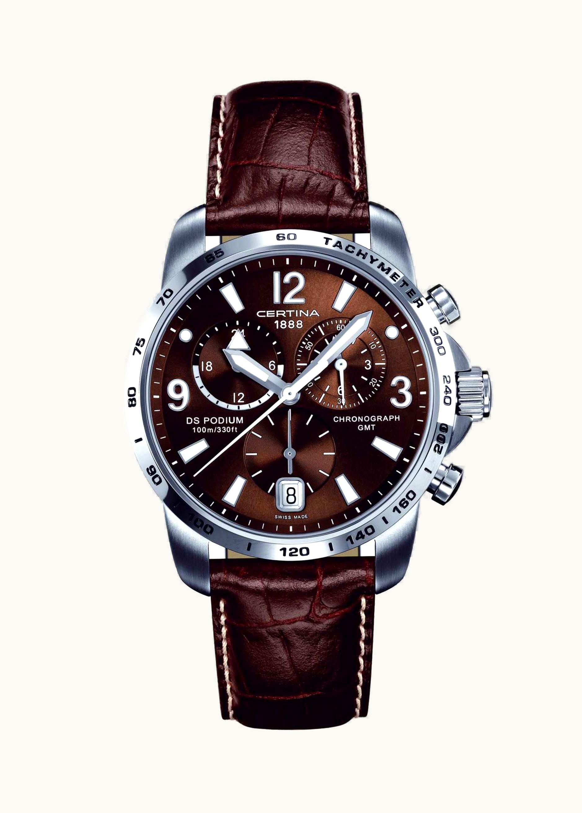 Certina DS Podium Big Size Chrono Brown