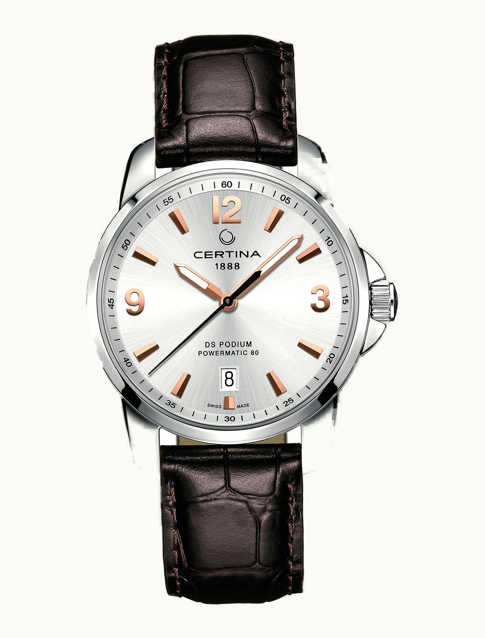 Certina DS Podium 3 Hands Silver