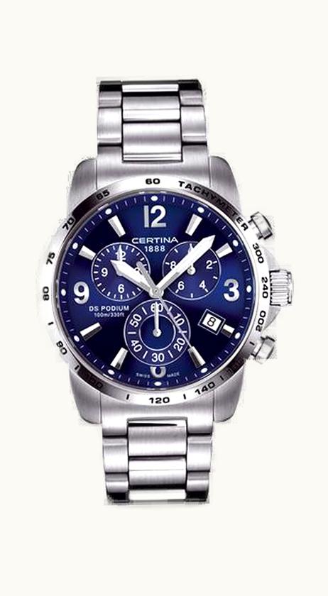 Certina DS Podium Big Size Chrono Blue