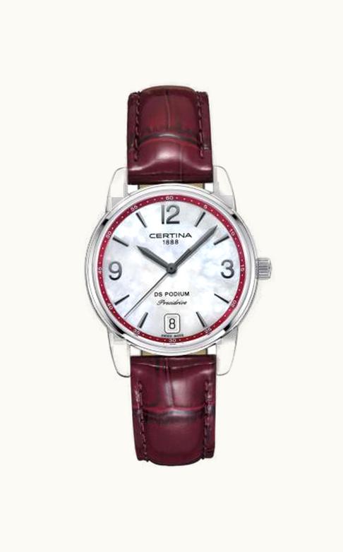 Certina DS Podium 33 Stainless Steel / MOP / Strap