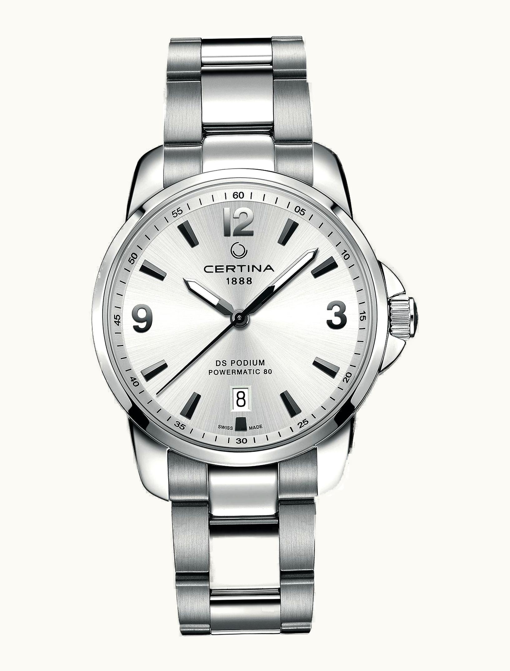 Certina DS Podium 3 Hands Silver