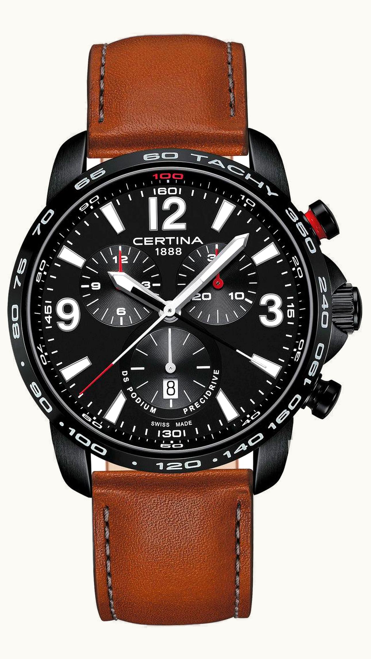 Certina DS Podium Big Size Chrono 1/100 Sec PVD