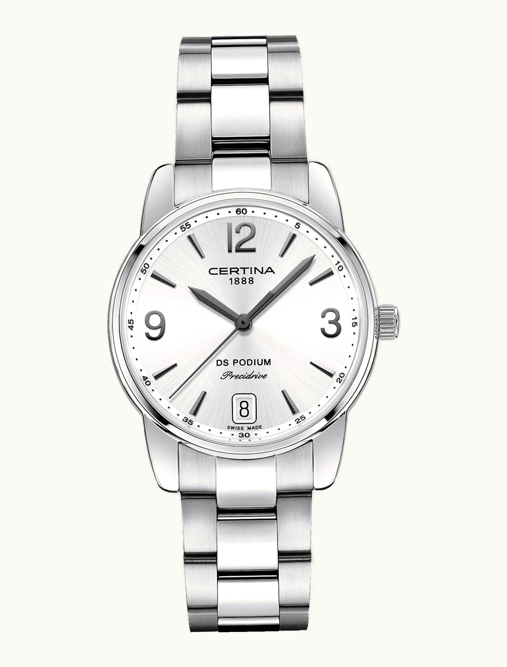 Certina DS Podium 33 Stainless Steel / Silver / Bracelet