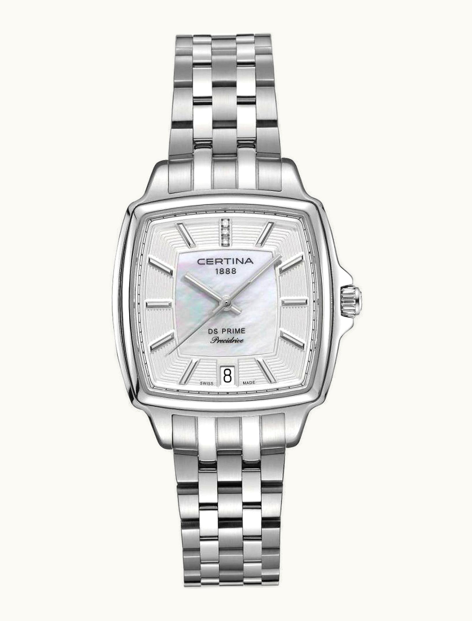 Certina DS Prime Lady Silver Diamond Bracelet