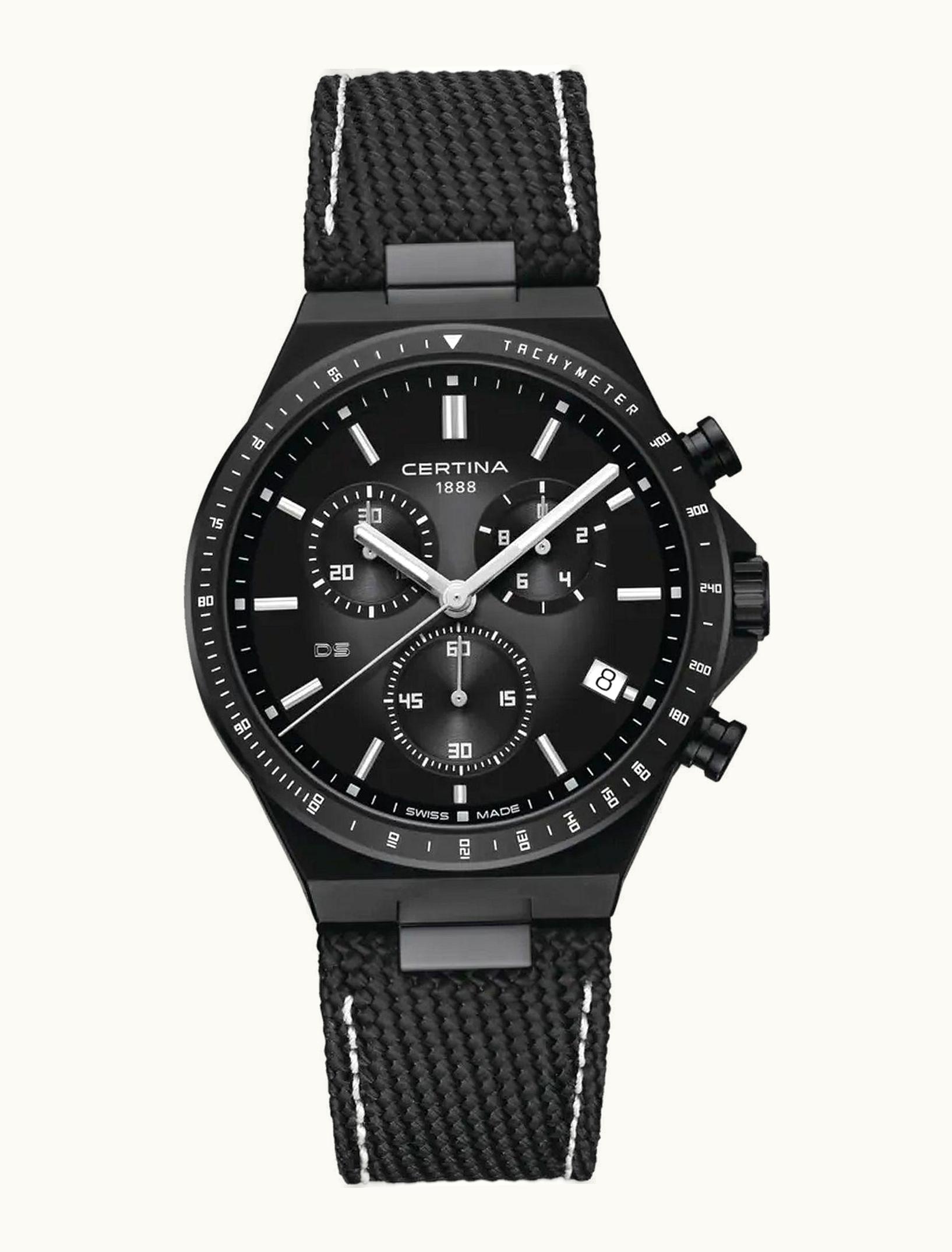 Certina DS Spel Chronograph Black