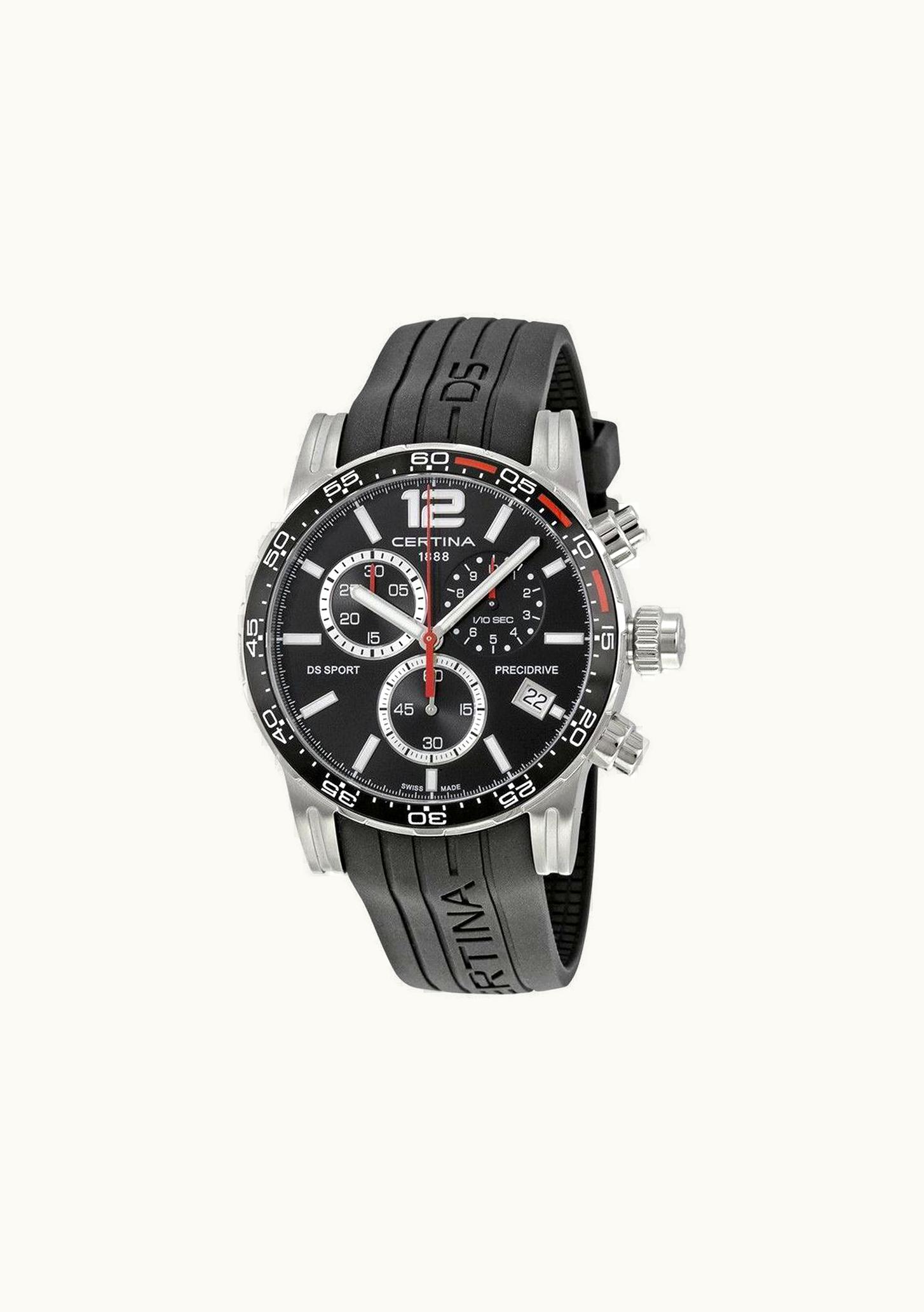 Certina DS Sport Chrono Black Rubber