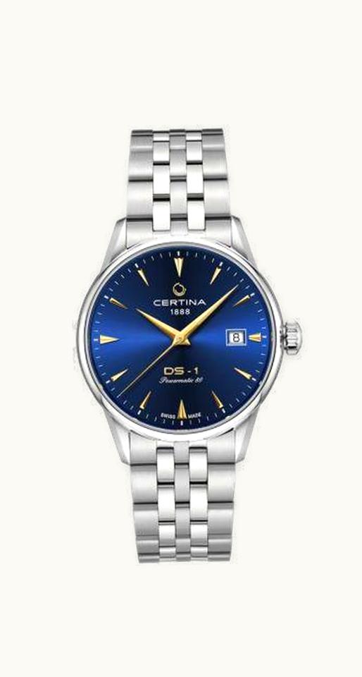 Certina DS-1 Powermatic 80 38 Strainless Steel / Blue / Bracelet