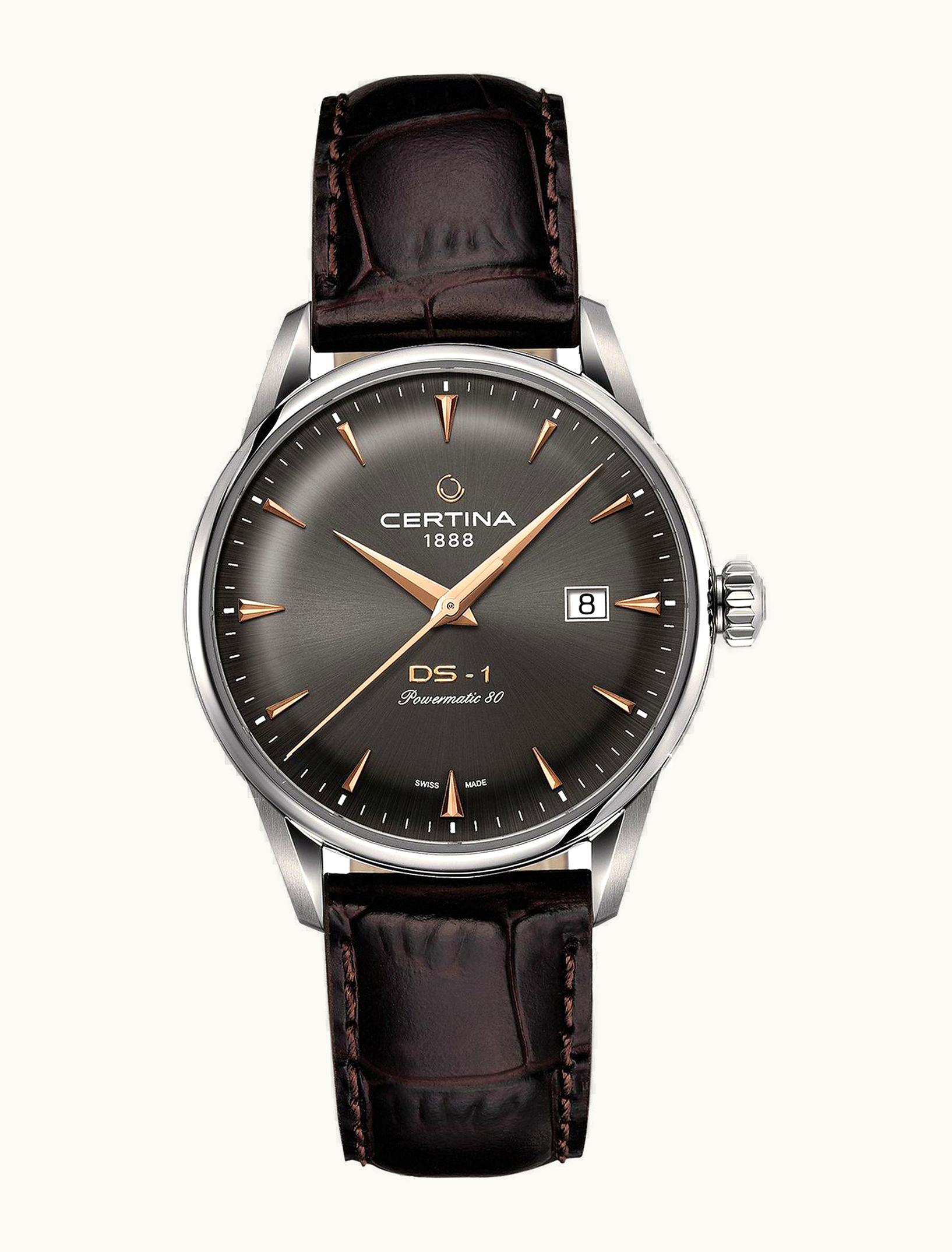 Certina DS-1 Powermatic 80 40 Stainless Steel / Grey / Strap