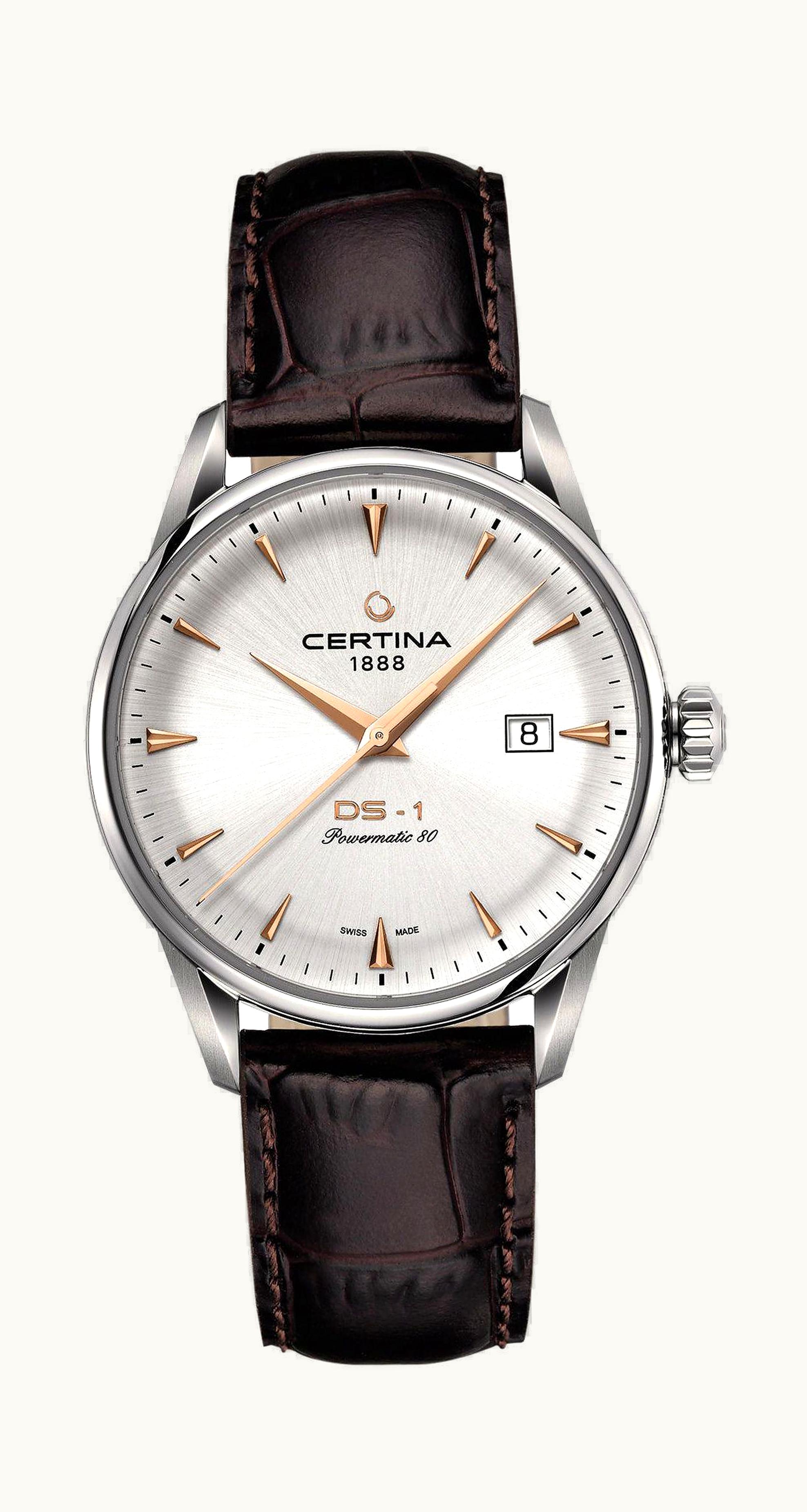 Certina DS-1 Powermatic 80 40 Stainless Steel / Silver / Strap