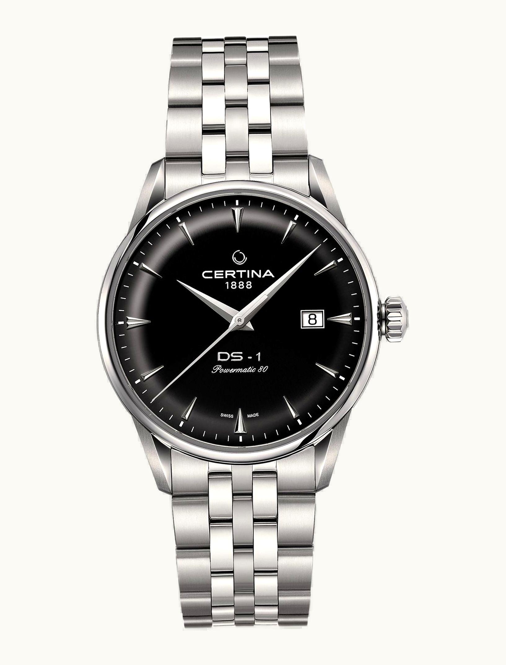 Certina DS-1 Powermatic 80 40 Stainless Steel / Black / Bracelet