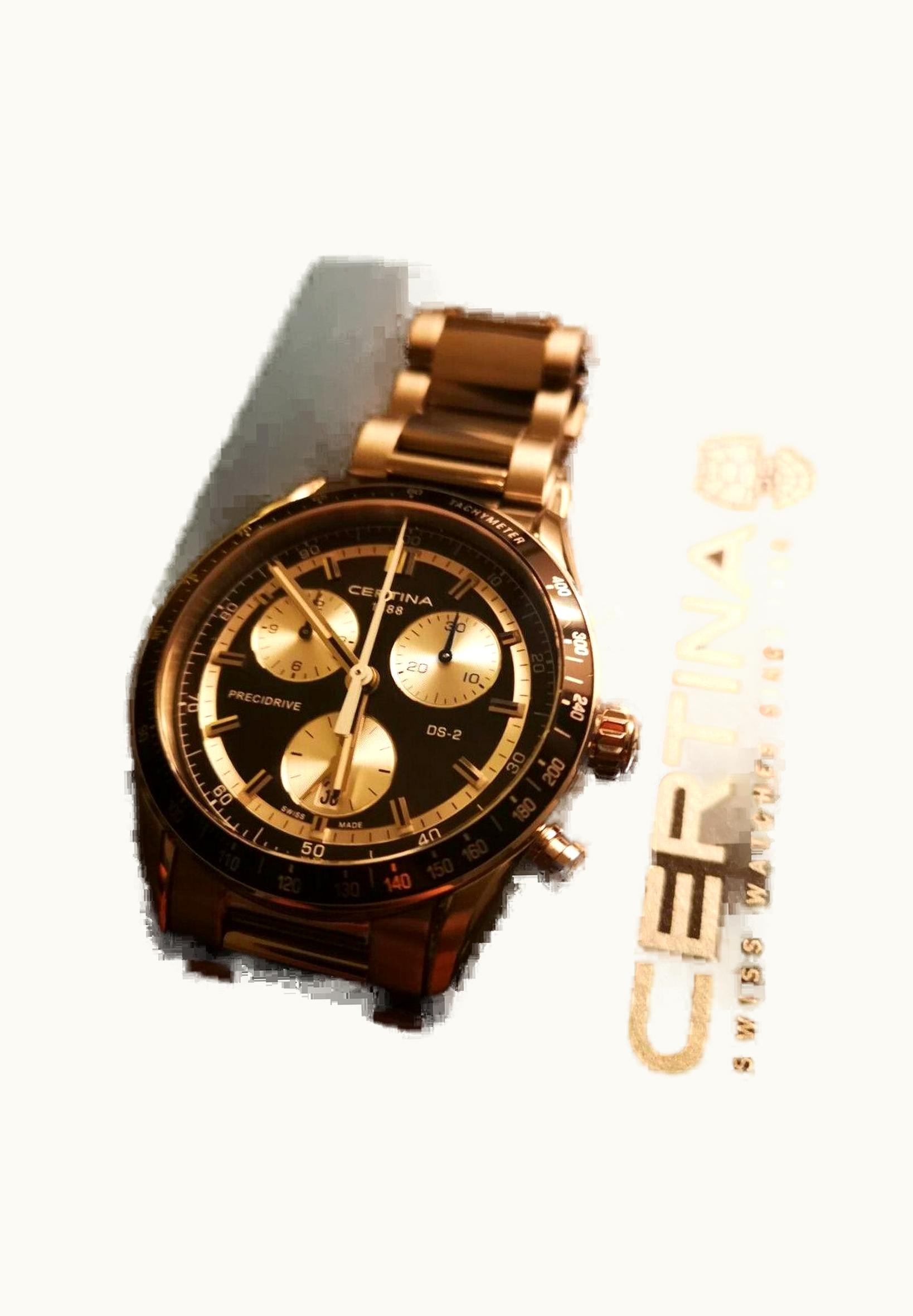 Certina DS 2 Chrono 1/100 Sec PreciDrive Inverted Panda