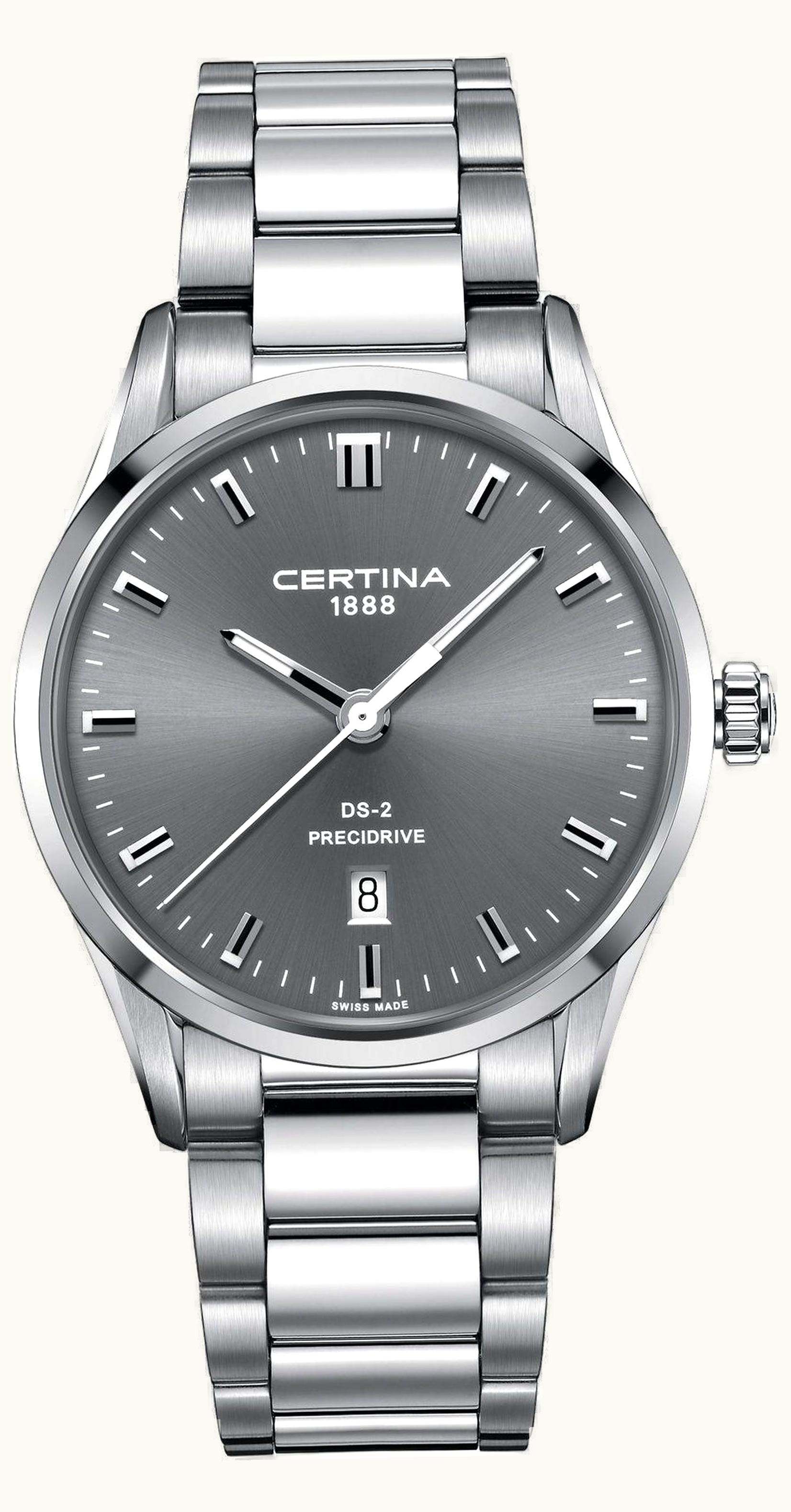 Certina DS-2 Quartz Stainless Steel / Grey / Bracelet