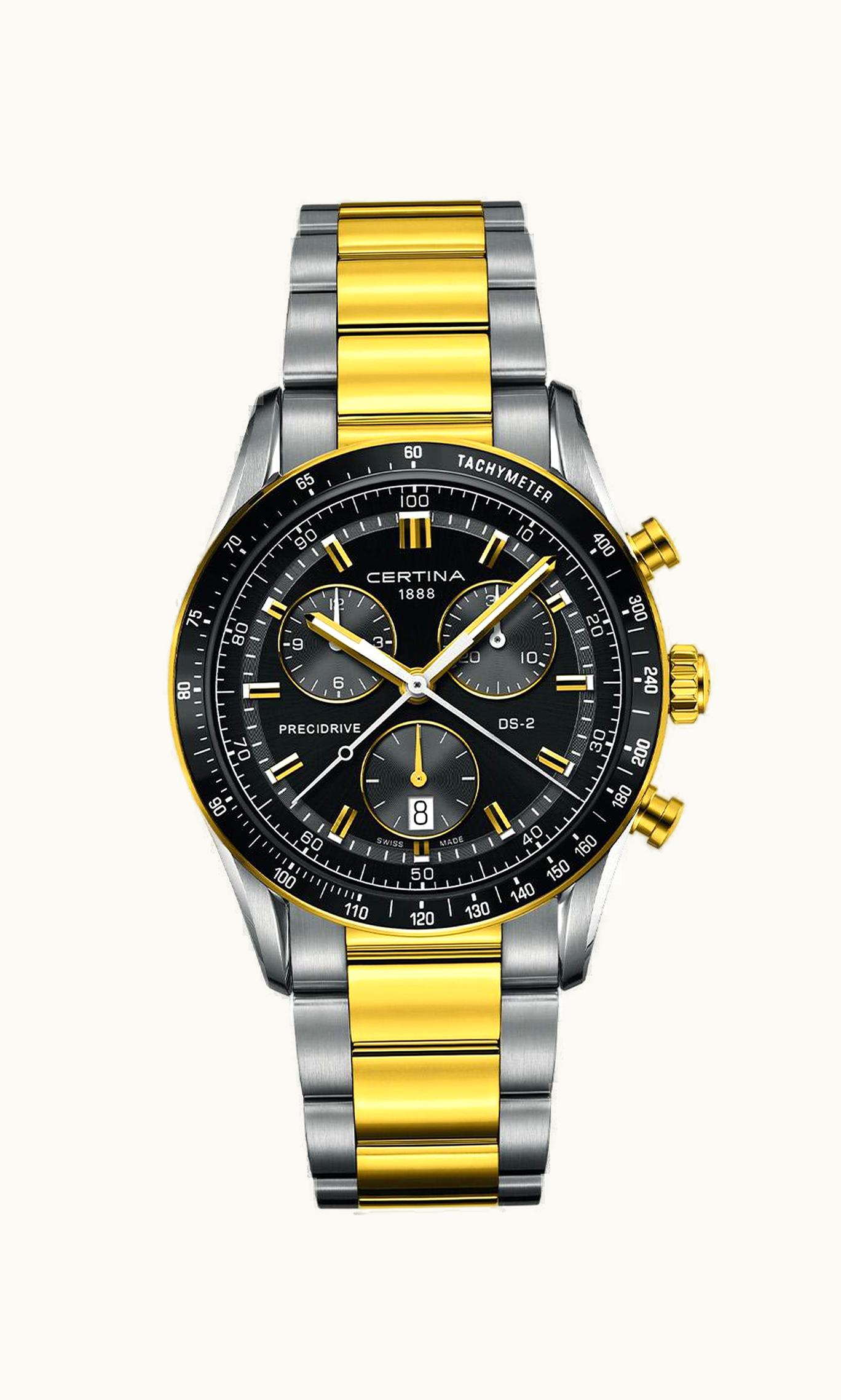 Certina DS-2 Chronograph Two Tone / Black / Bracelet