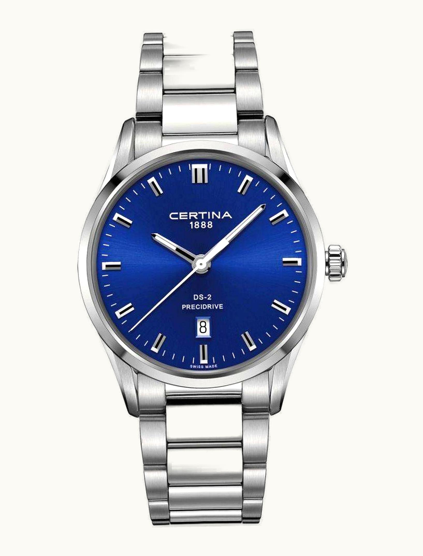 Certina DS-2 Quartz Stainless Steel / Blue / Bracelet