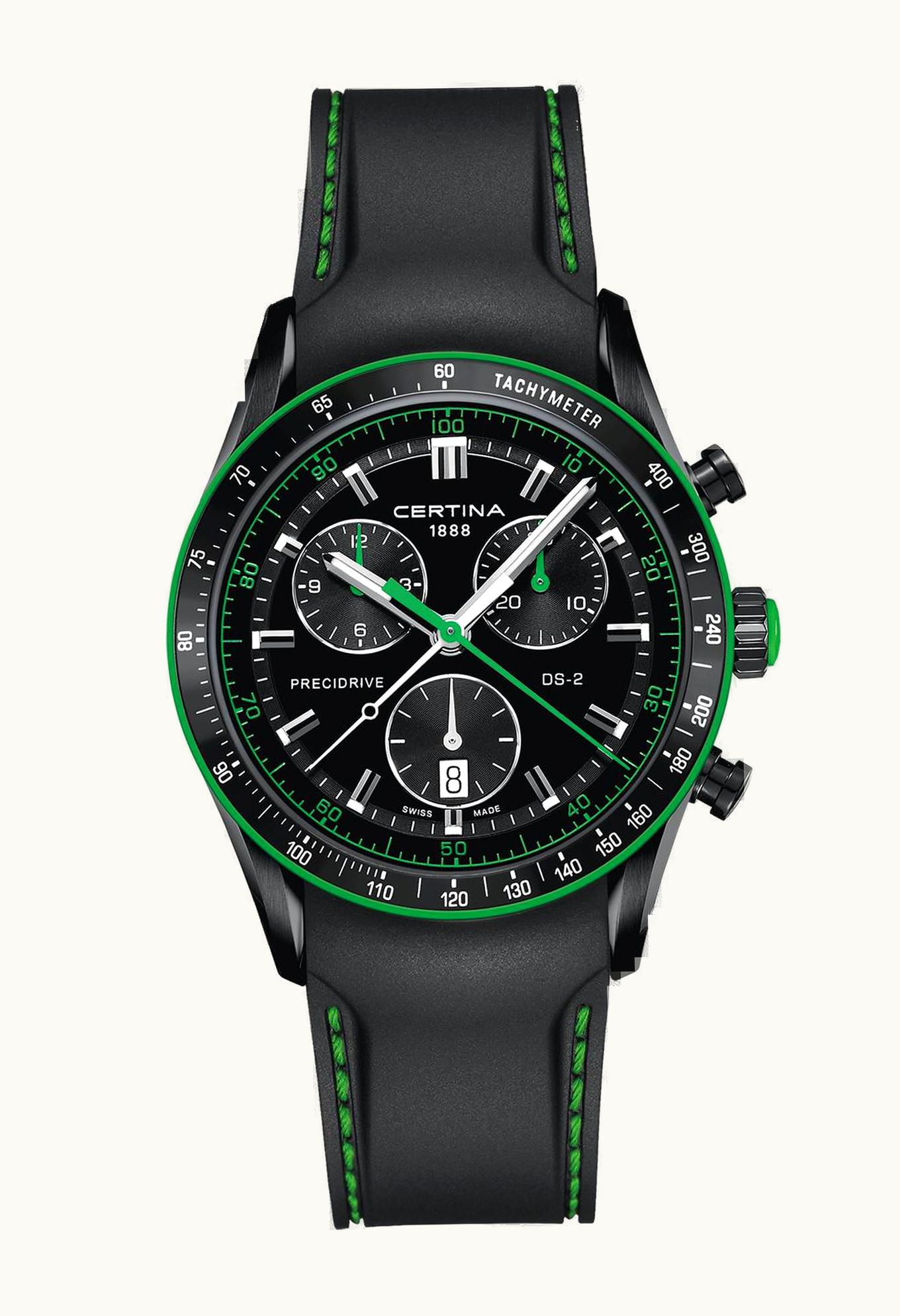 Certina DS 2 Chrono 1/100 Sec PreciDrive Yellow