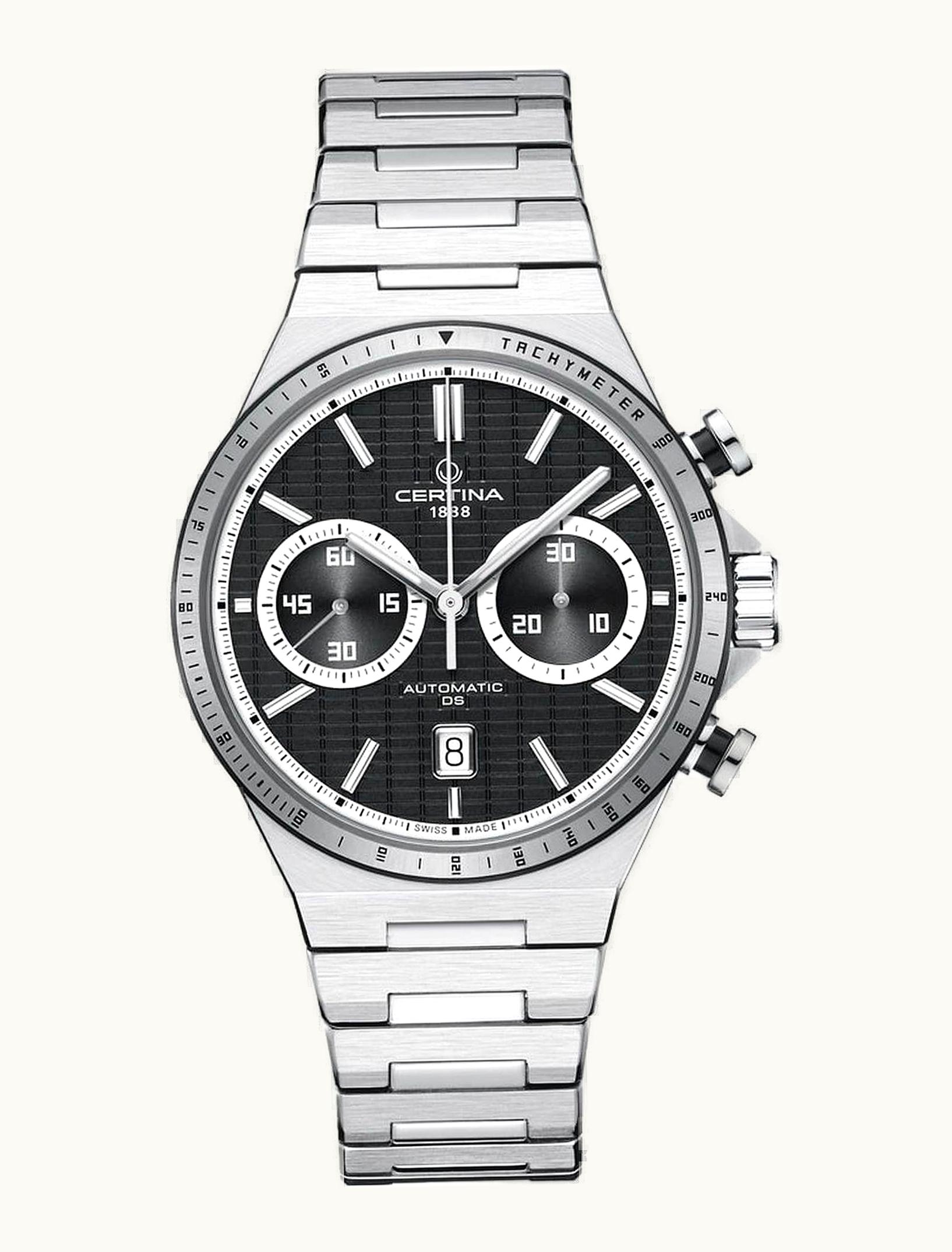 Certina DS-7 Chrono Auto Stainless Steel / Black / Bracelet