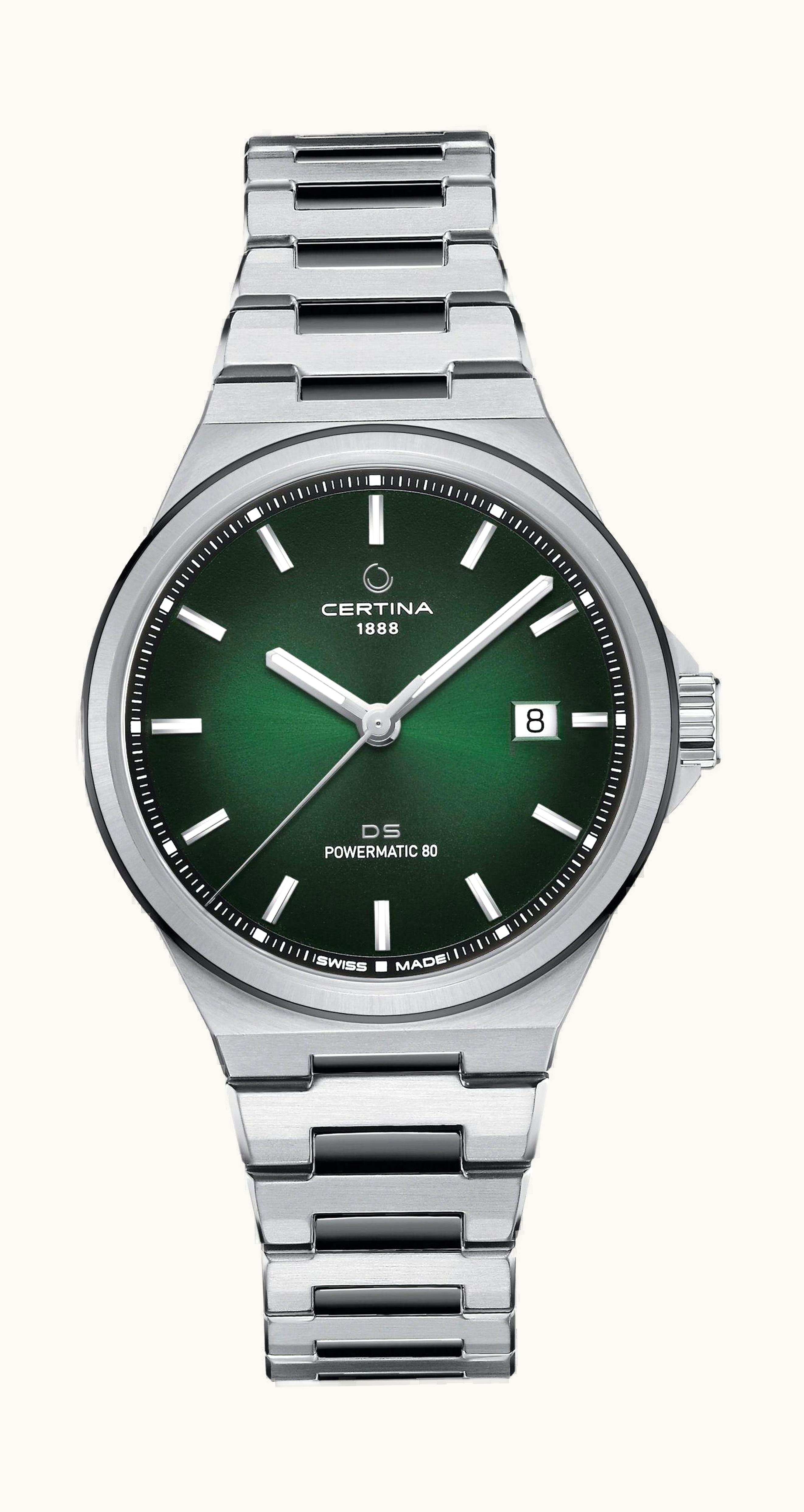 Certina DS-7 Powermatic 80 Stainless Steel / Green / Bracelet