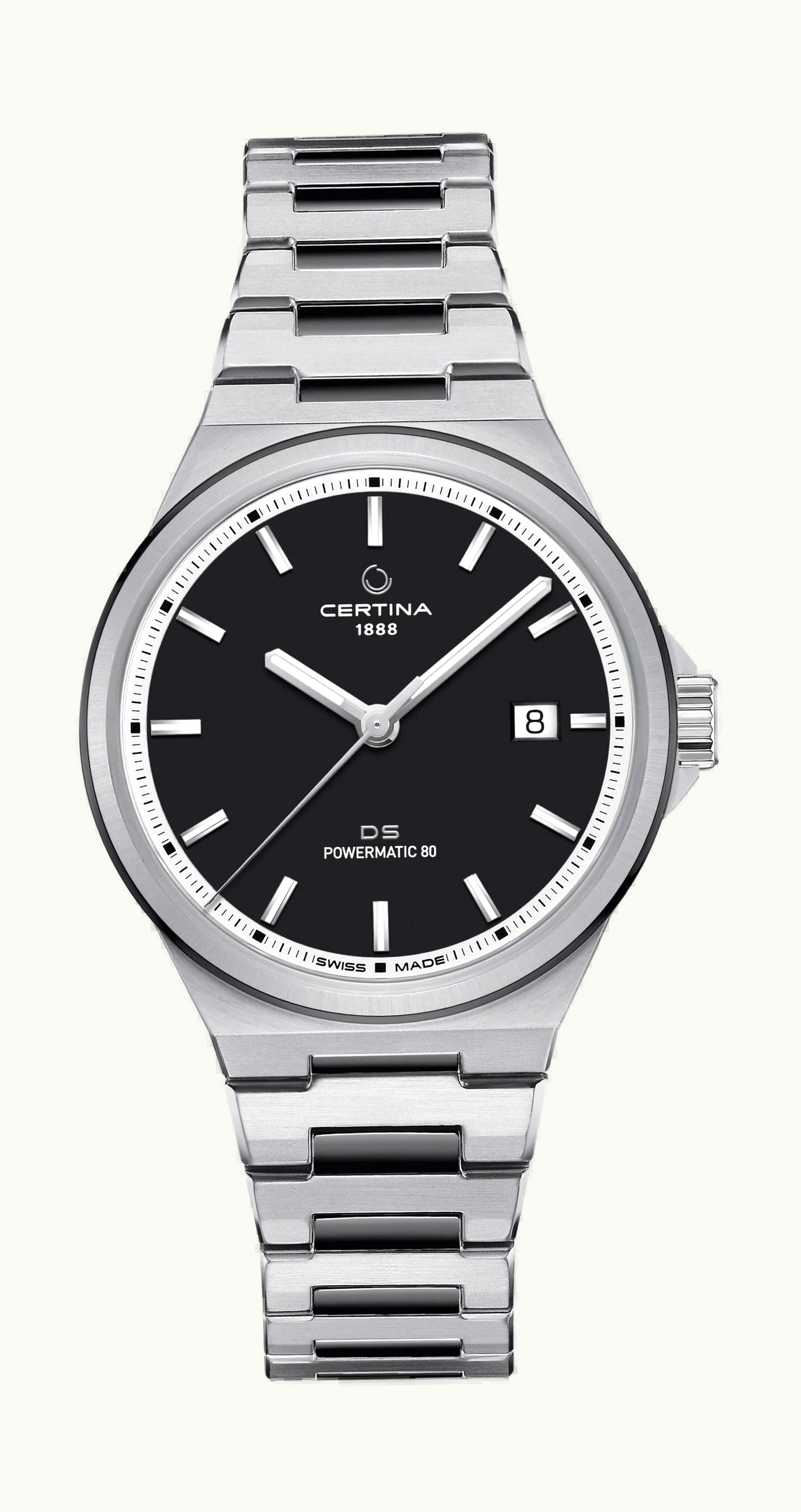 Certina DS-7 Powermatic 80 Stainless Steel / Black / Bracelet