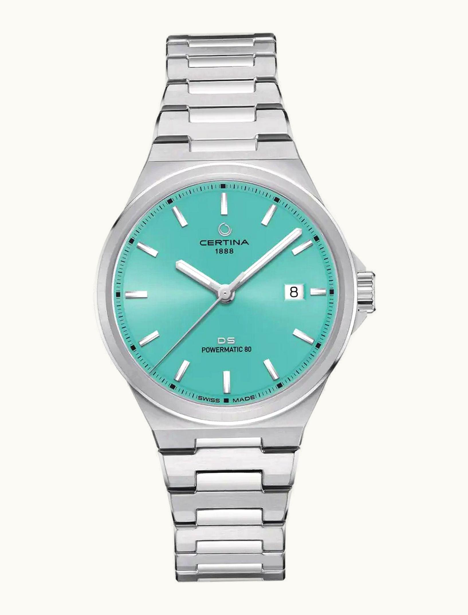 Certina DS-7 Powermatic 80 Stainless Steel / Light Blue / Bracelet