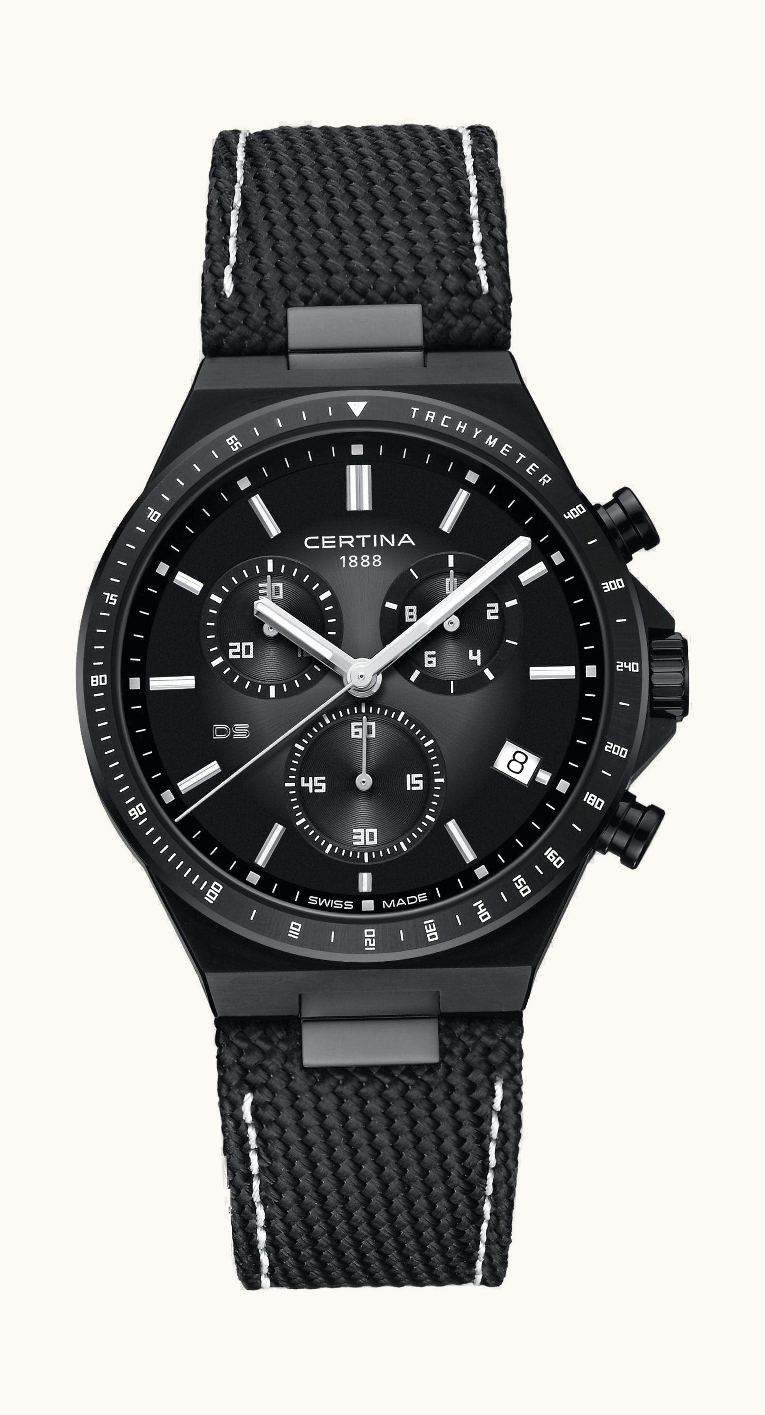 Certina DS-7 Chronograph PVD / Black  / Bracelet