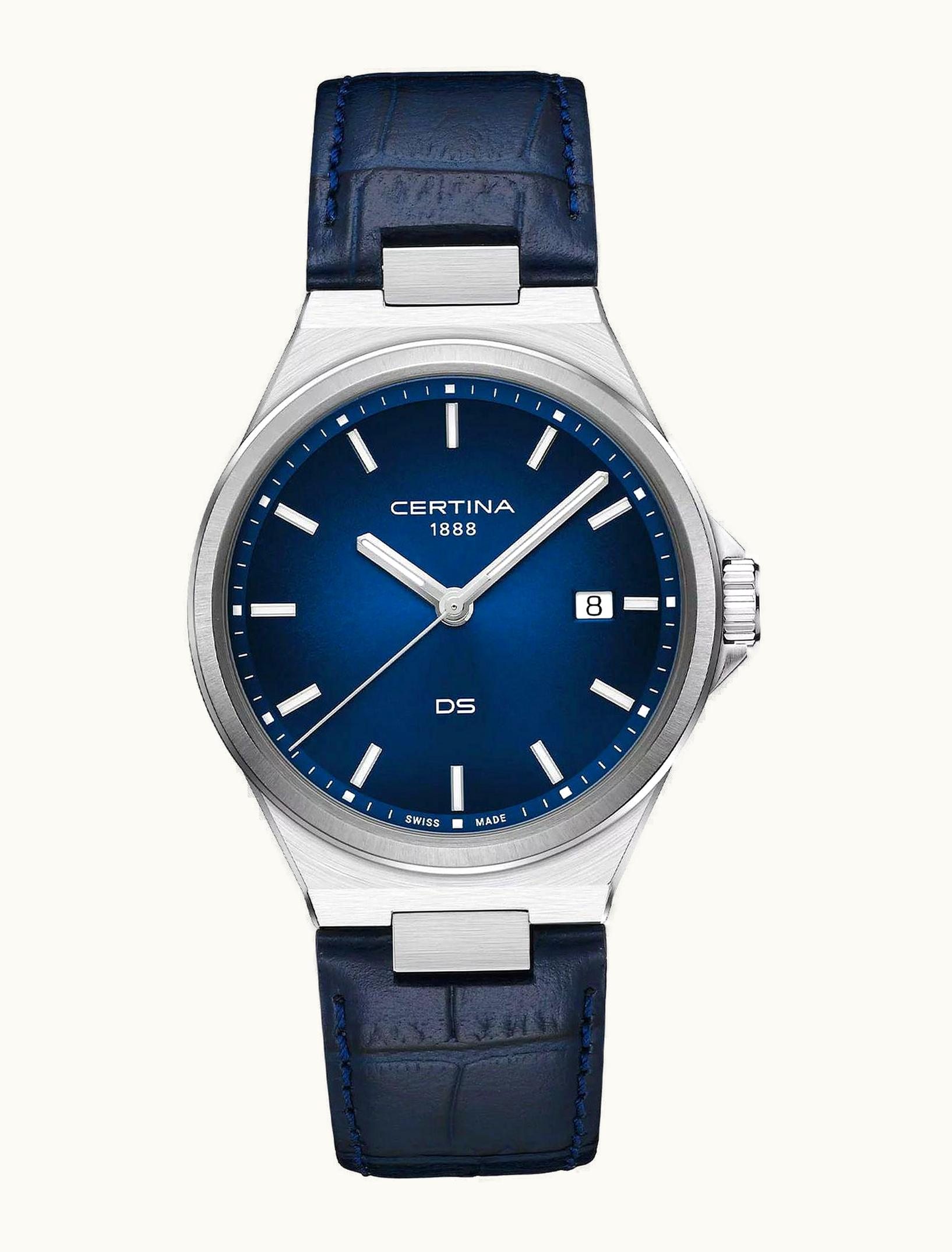 Certina DS-7 Quartz Stainless Steel / Blue / Strap