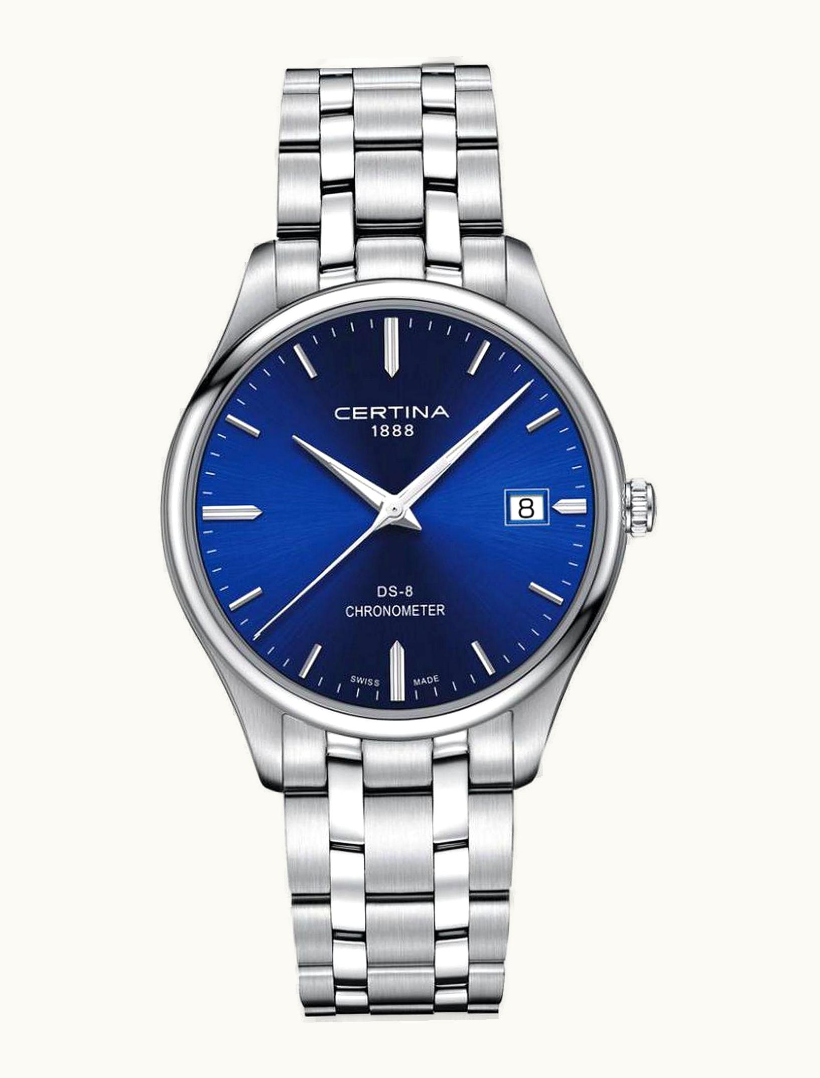 Certina DS-8 Chronometer Stainless Steel / Blue / Bracelet