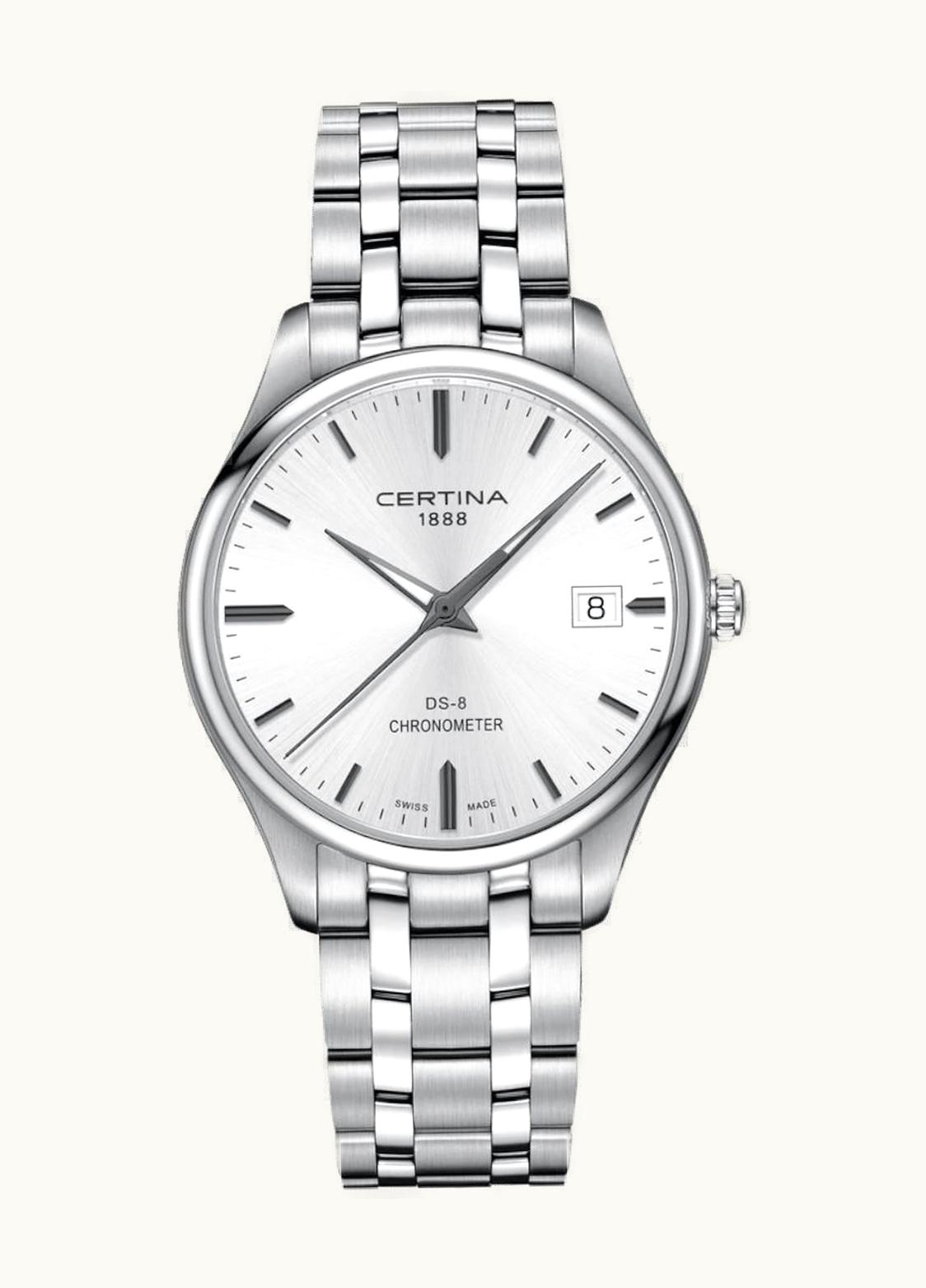 Certina DS-8 Chronometer Stainless Steel / Silver / Bracelet