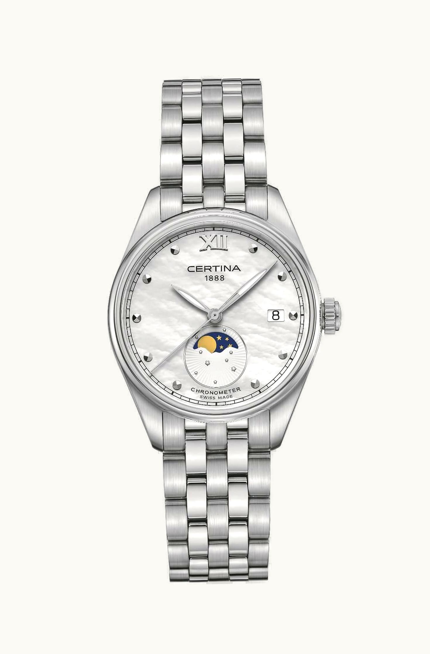 Certina DS-8 Chronometer 41.5 Stainless Steel - Rose Gold / Green / Bracelet