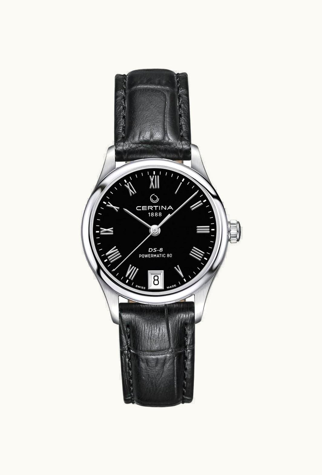 Certina DS-8 Powermatic 80 Lady Stainless Steel / Black / Bracelet