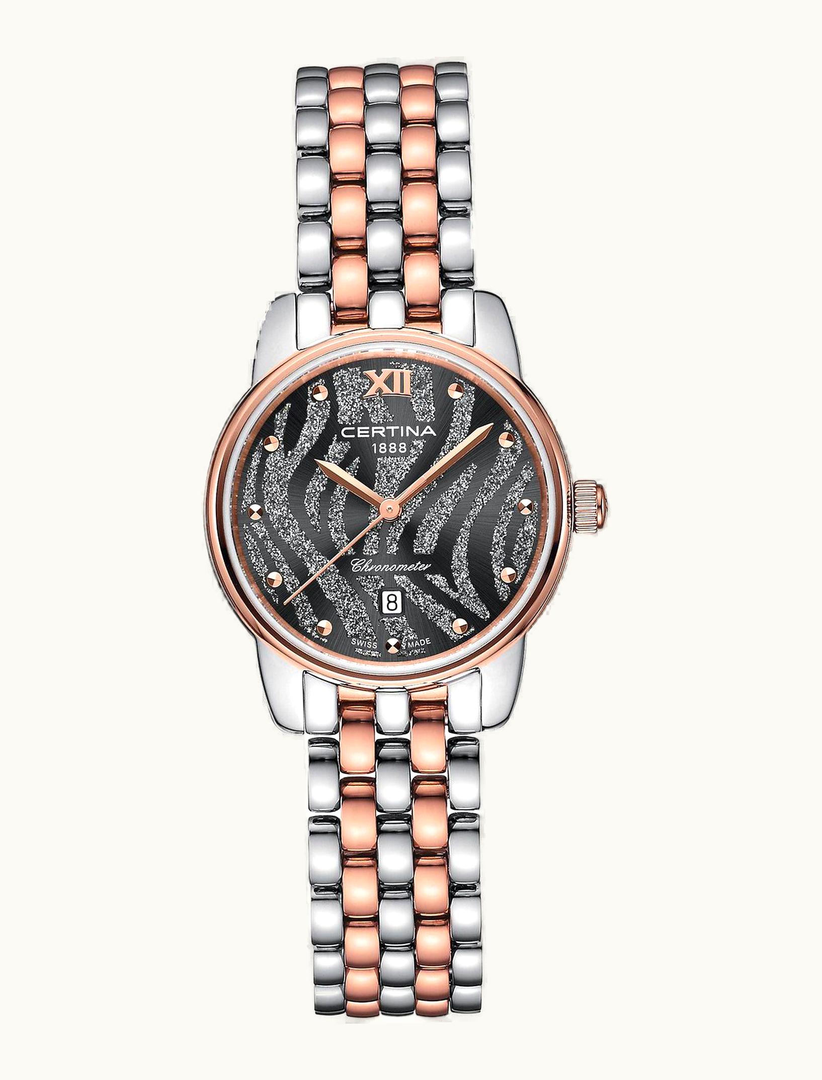 Certina DS-8 Lady Stainless Steel - Rose Gold / Grey / Bracelet